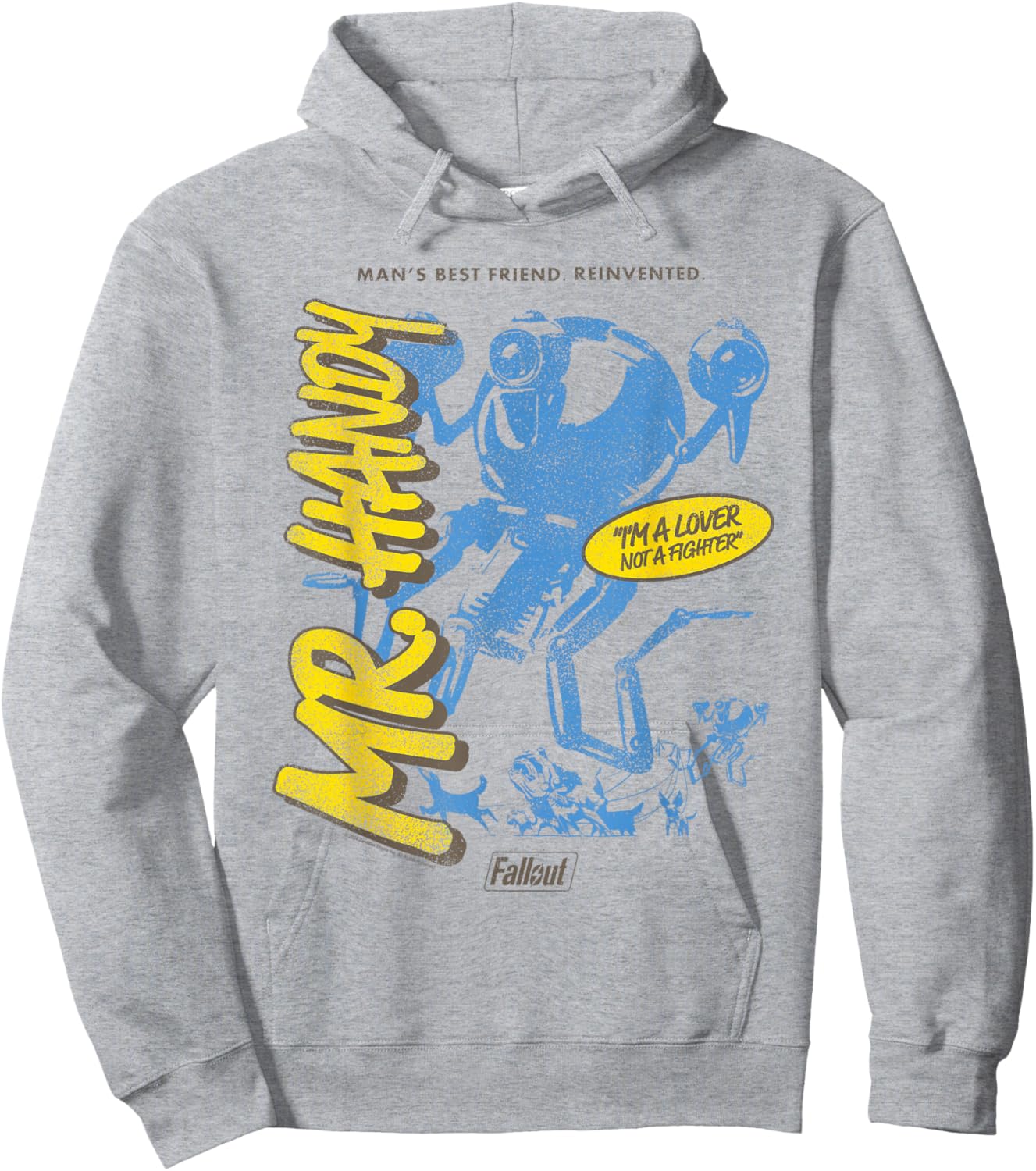 Fallout Video Game Mr. Handy Robot Friend Hoodie - Hoodie | Ash