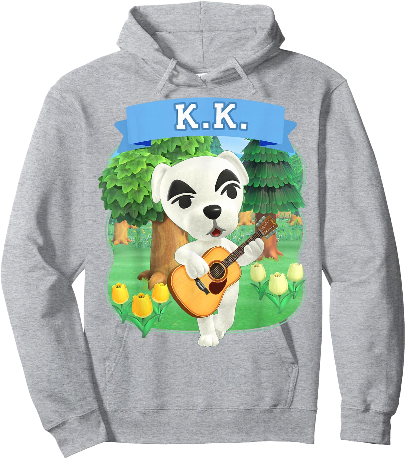 Animal Crossing: New Horizons K.K. Slider Orchard Music Hoodie - Hoodie | Ash