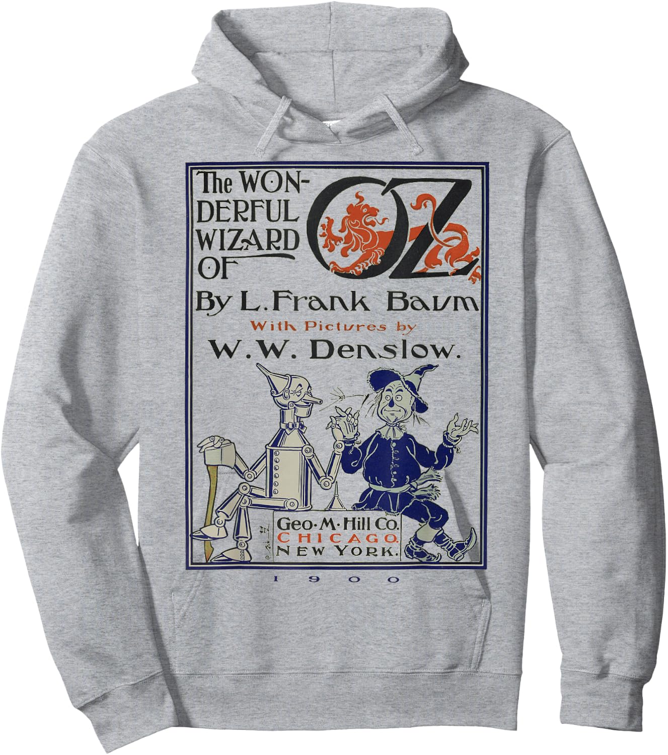 Wizard of OZ Gifts Tin Man Scarecrow Wizard of OZ Book Hoodie - Hoodie | Ash