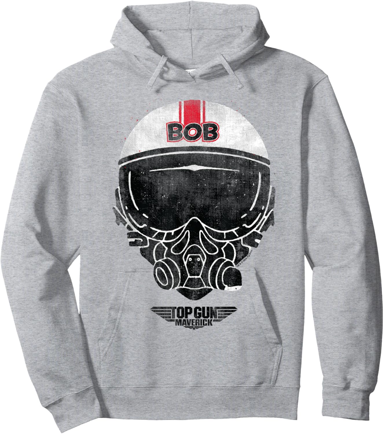 Top Gun Bob Helmet Hoodie - Hoodie | Ash