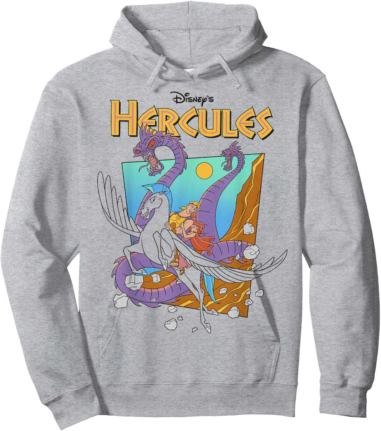 Disney Hercules Hydra Classic Movie Poster Hoodie - Hoodie | Ash
