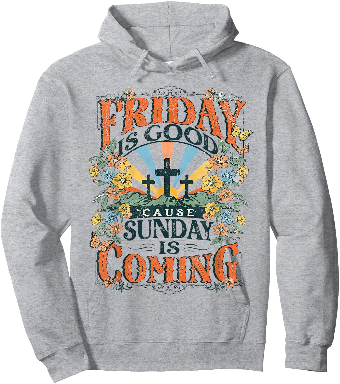 He Is Risen Jesus Christian Bible Quote Easter Good Friday Hoodie - Hoodie | Ash