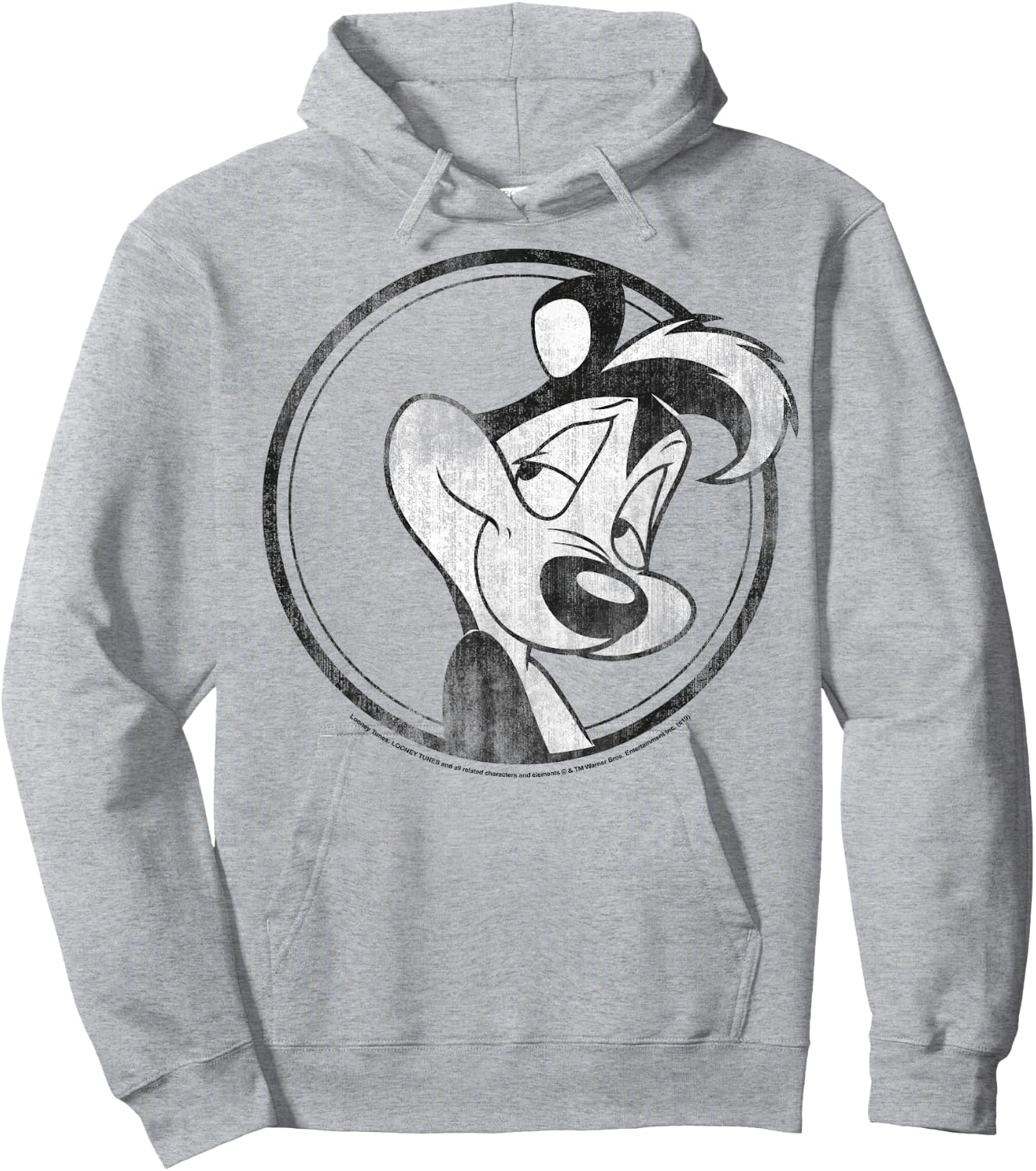 Looney Tunes Pepe Le Pew Simple Portrait Hoodie - Hoodie | Ash