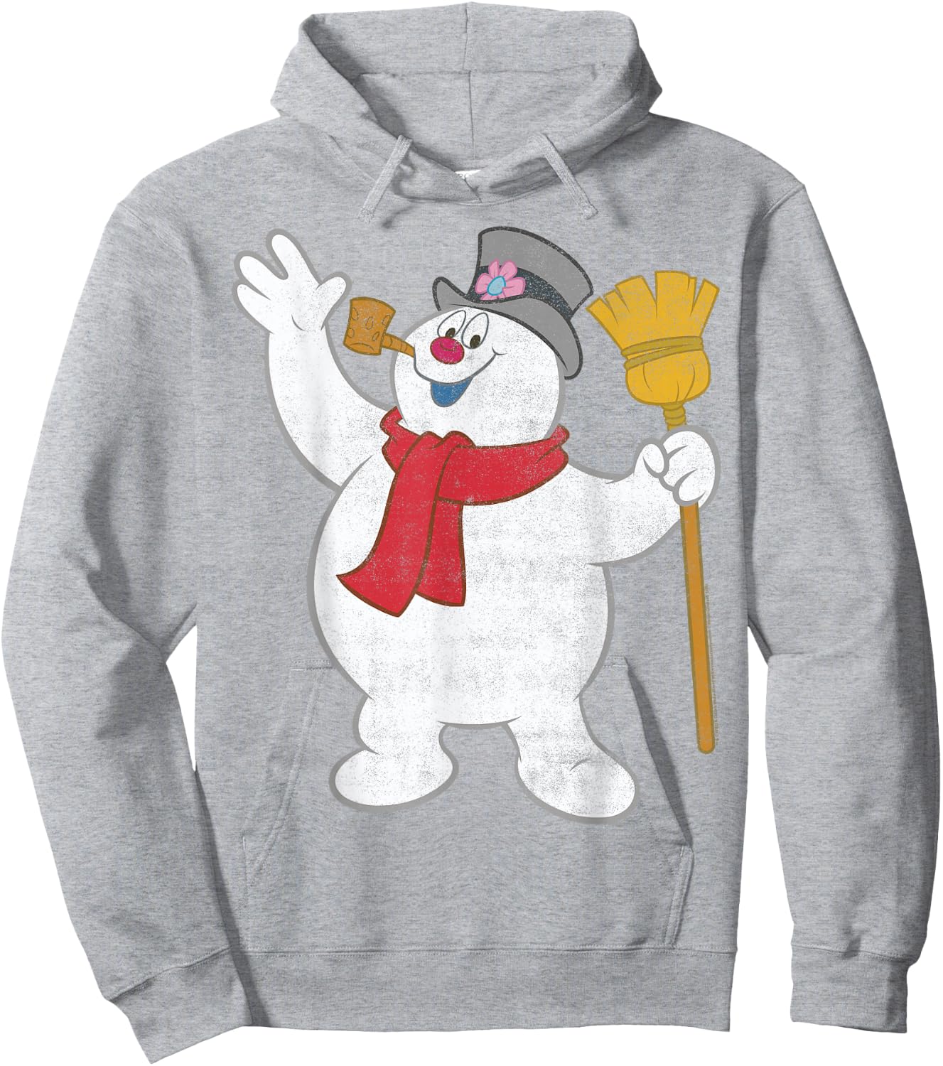 Frosty The Snowman Big Portrait Hoodie - Hoodie | Ash