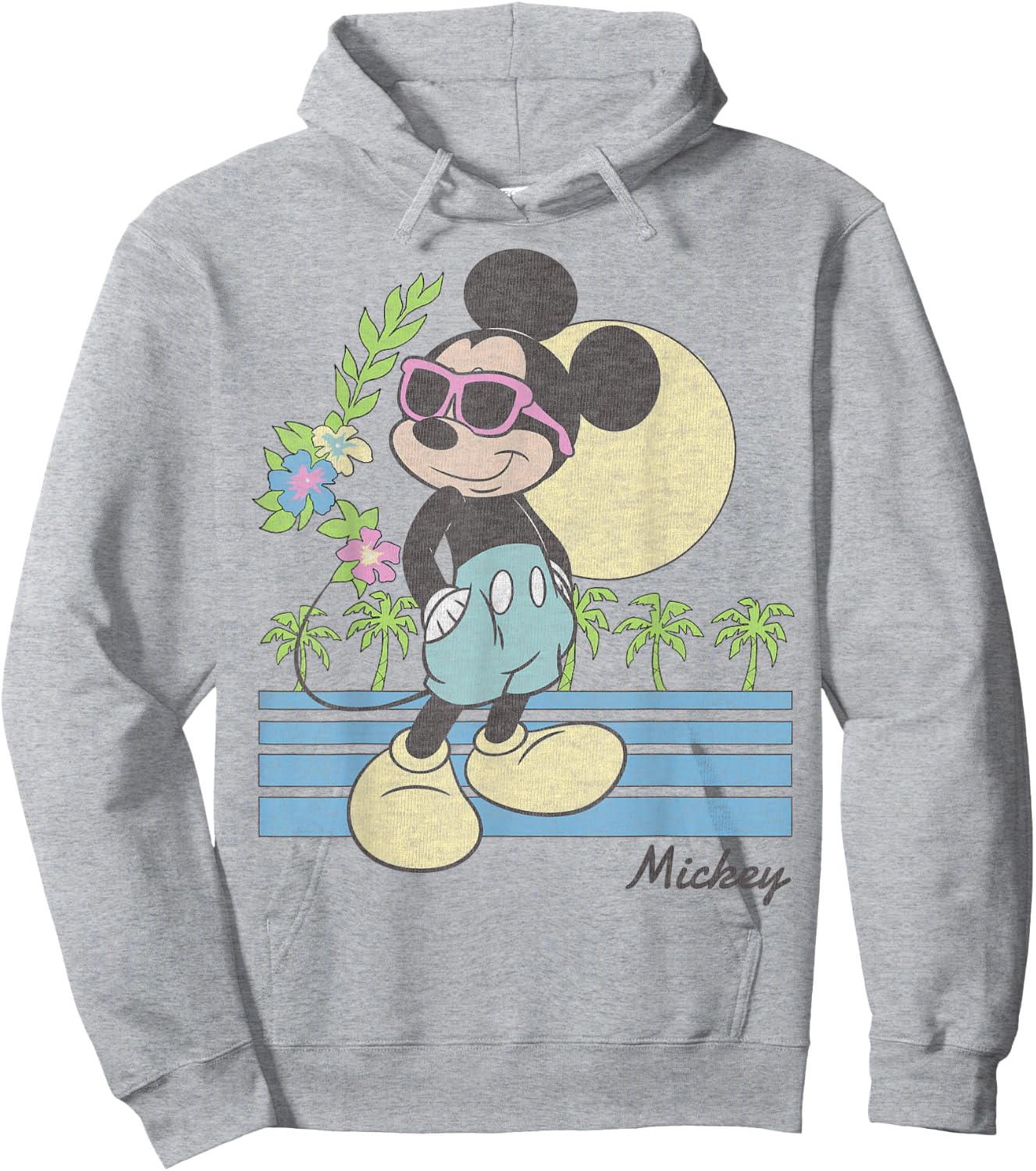 Disney Mickey and Friends Mickey Retro Beach Small Hoodie - Hoodie | Ash