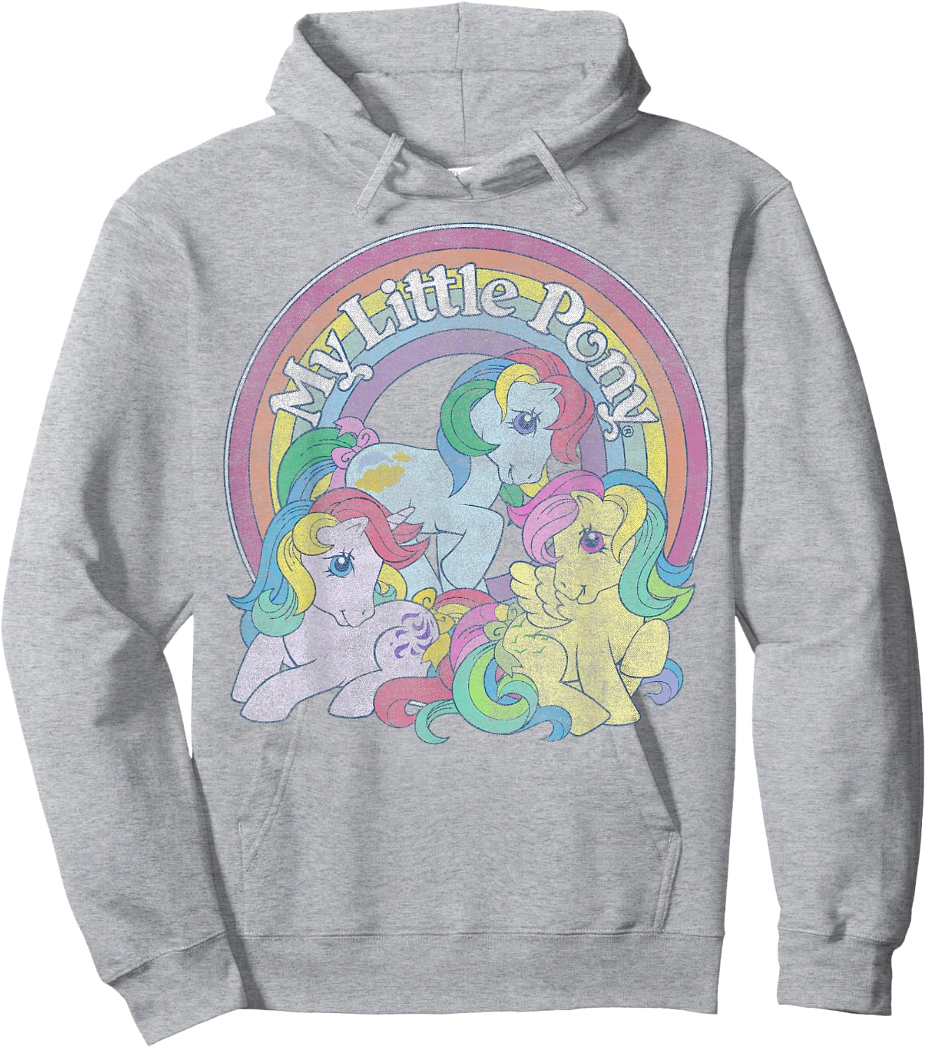 My Little Pony Group Windy, Sunlight, Skydancer Rainbow Logo Hoodie - Hoodie | Ash