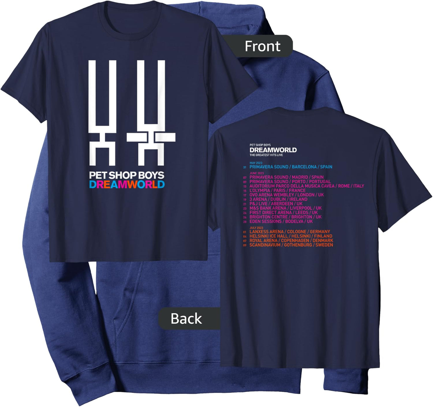 Pet Shop Boys Dreamworld Tour Hoodie - Hoodie | Navy