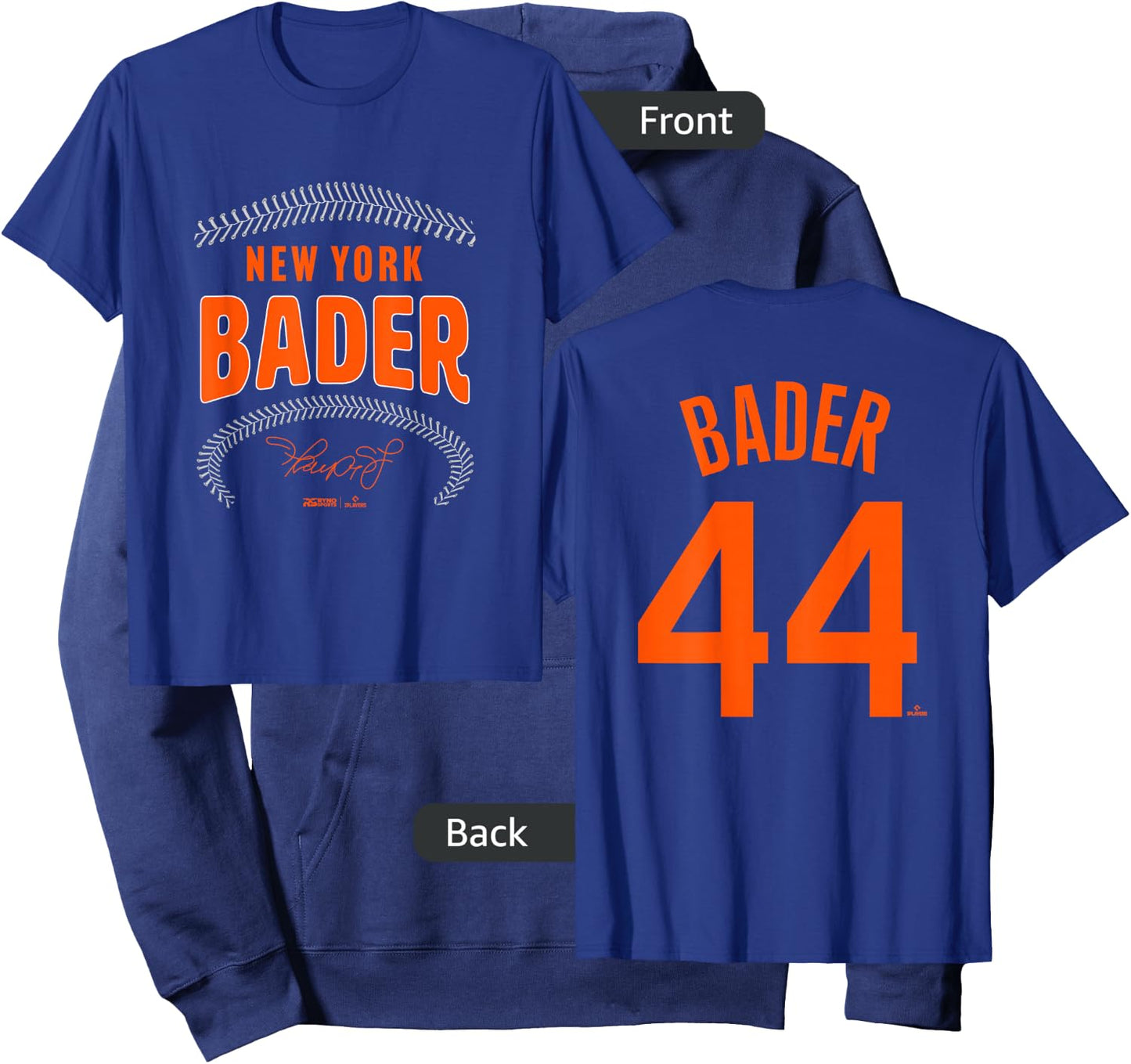 Harrison Bader New York Name & Number (Front & Back) Hoodie - Hoodie | Navy