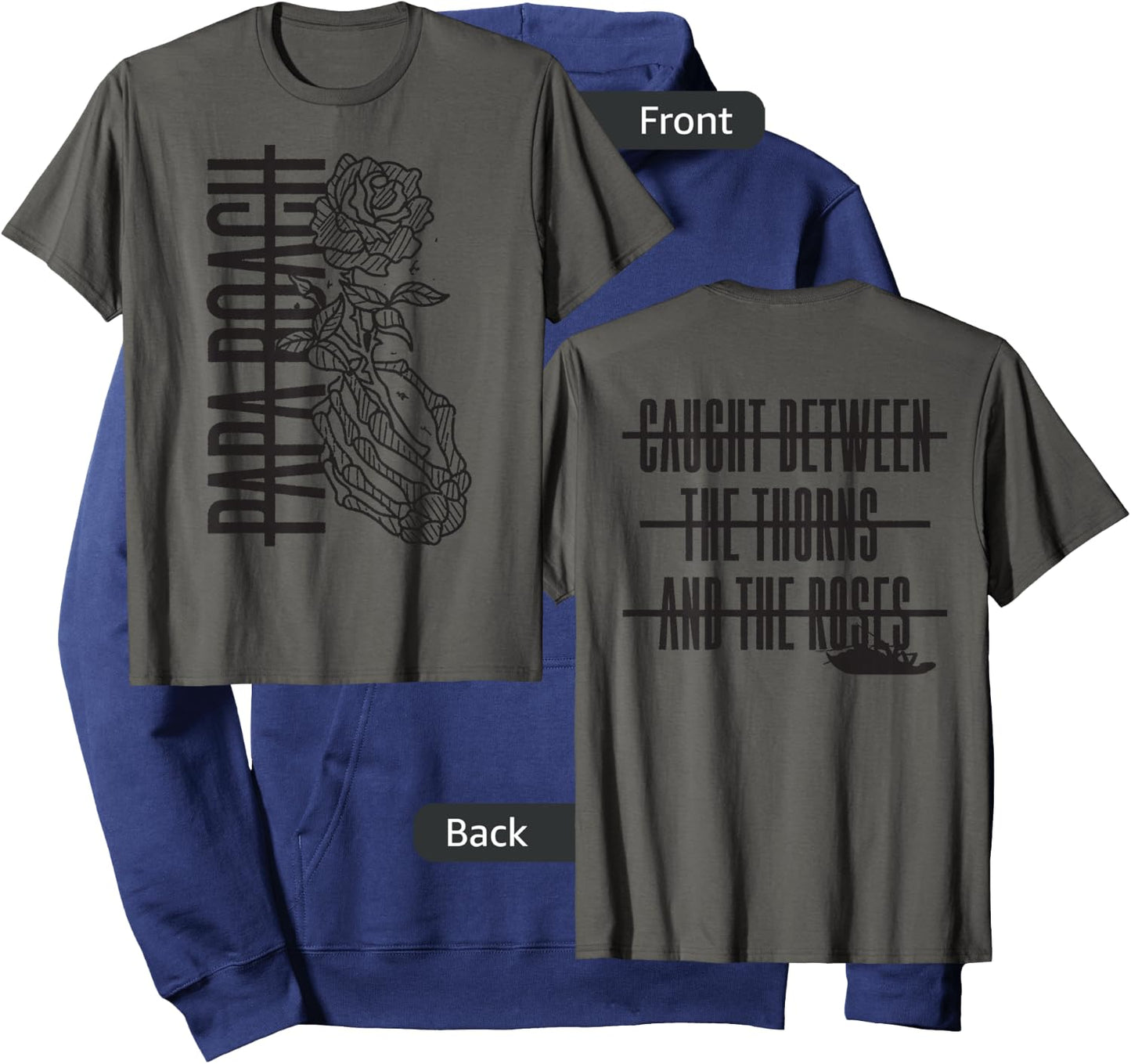 Papa Roach - Official Merchandise - Thorns Hoodie - Hoodie | Navy