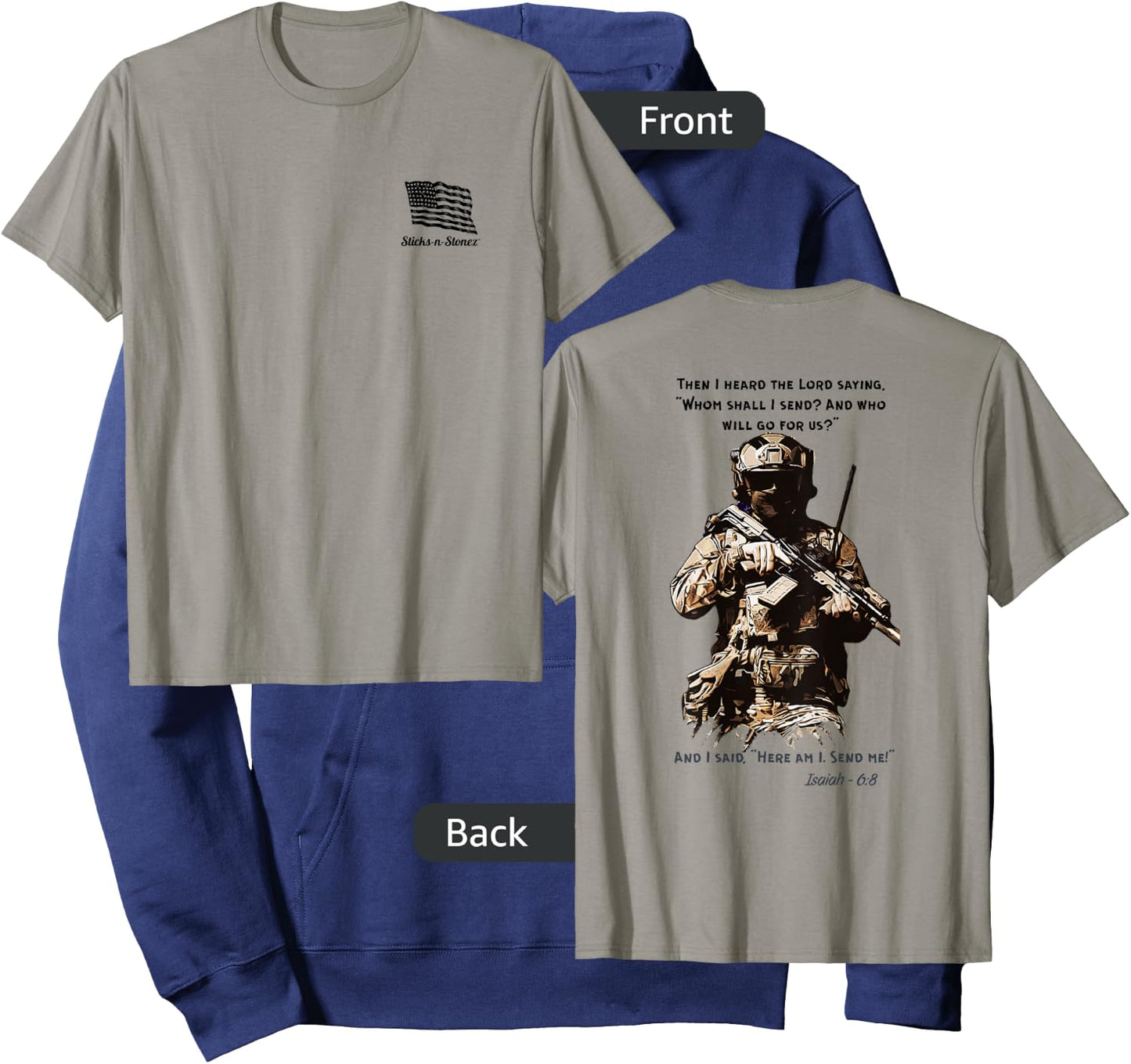 Here Am I Send Me Hoodie - Hoodie | Navy