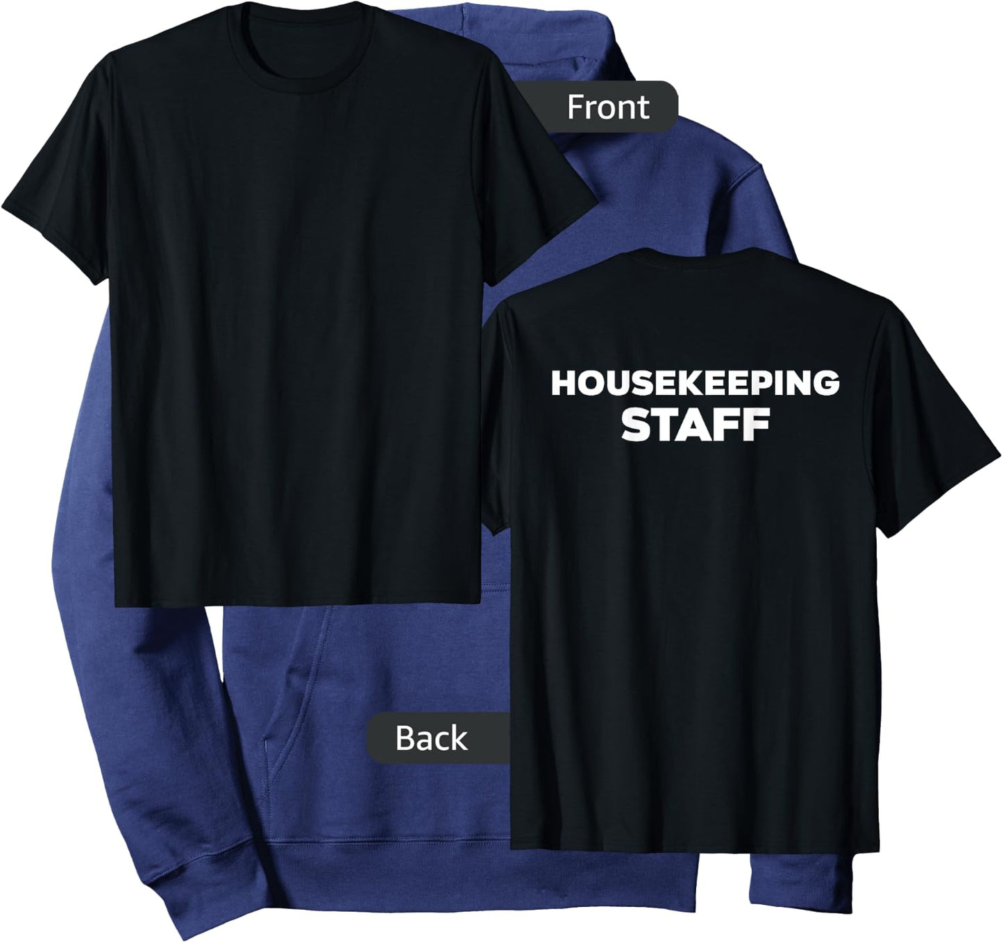 Housekeeping Staff | Back Side Uniform | Costume Hoodie - Hoodie | Navy