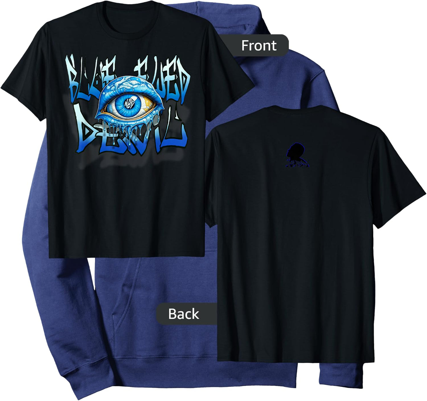 MBD Blue Eyed Devil Hoodie - Hoodie | Navy