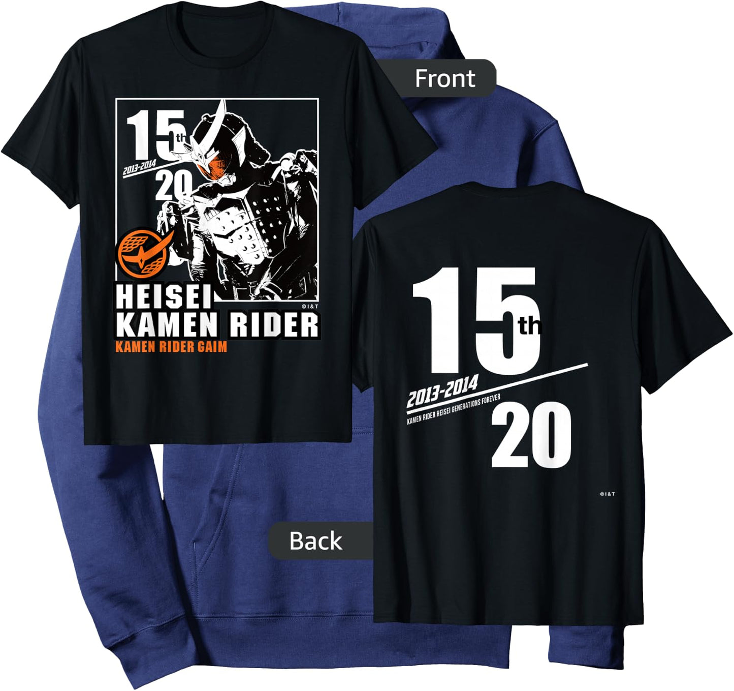 Kamen Rider Gaim Heisei Rider Anniversary Hoodie - Hoodie | Navy