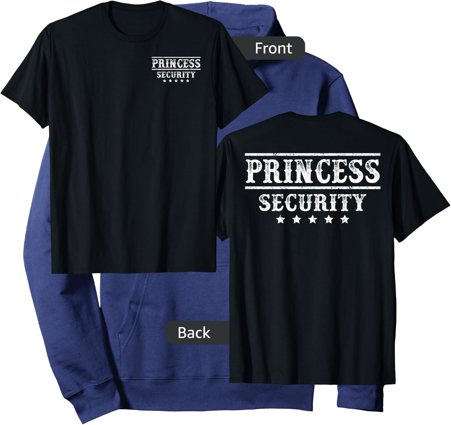 Princess Security Team Birthday Big Brother Announcement Hoodie - Hoodie | Navy