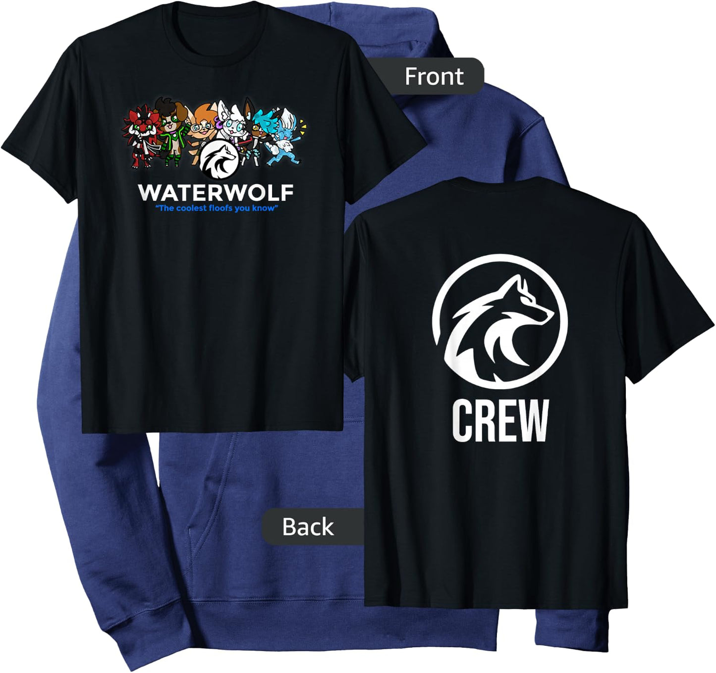 Waterwolf Floofs Hoodie - Hoodie | Navy