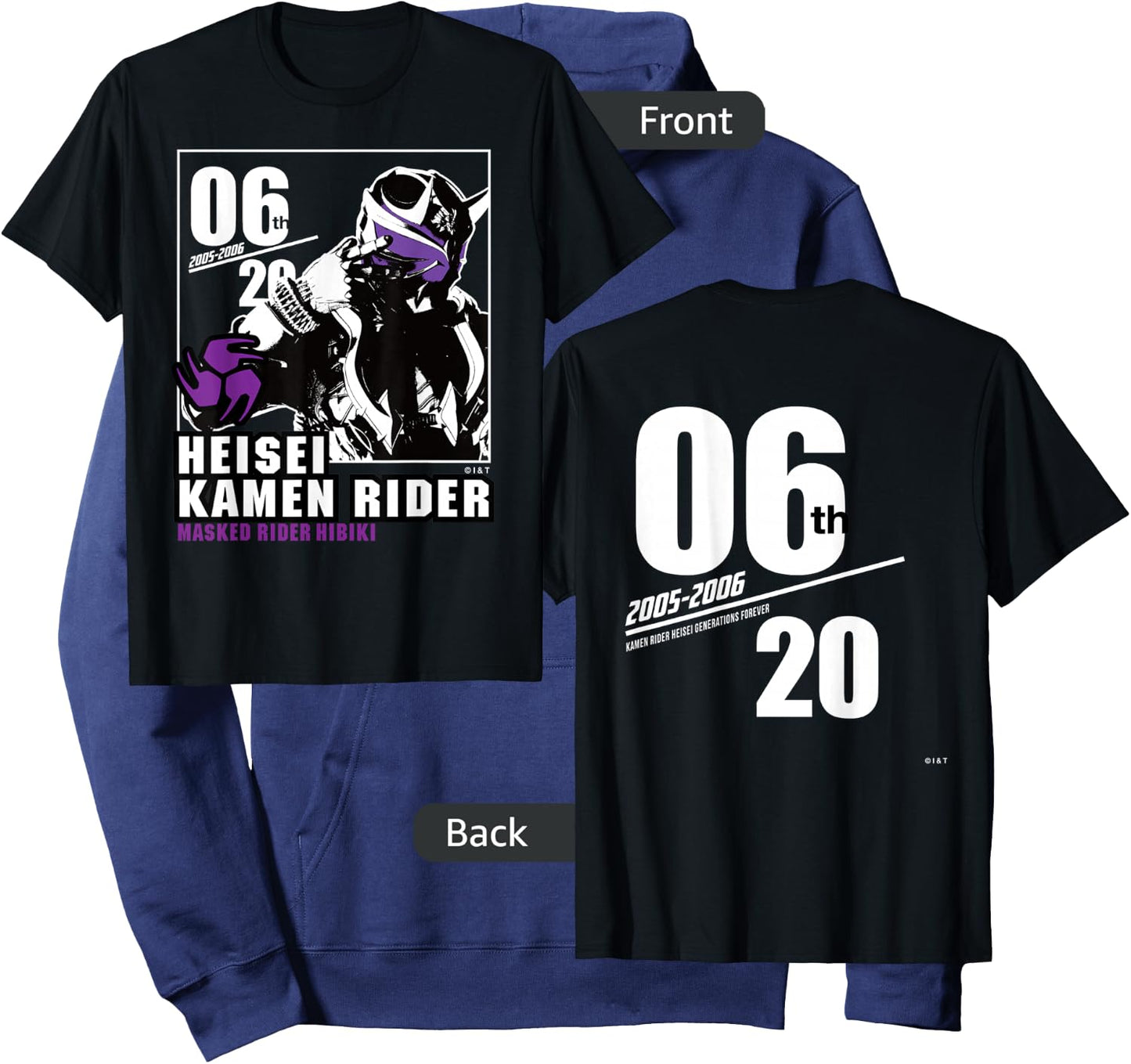 Kamen Rider Hibiki Heisei Rider Anniversary Hoodie - Hoodie | Navy