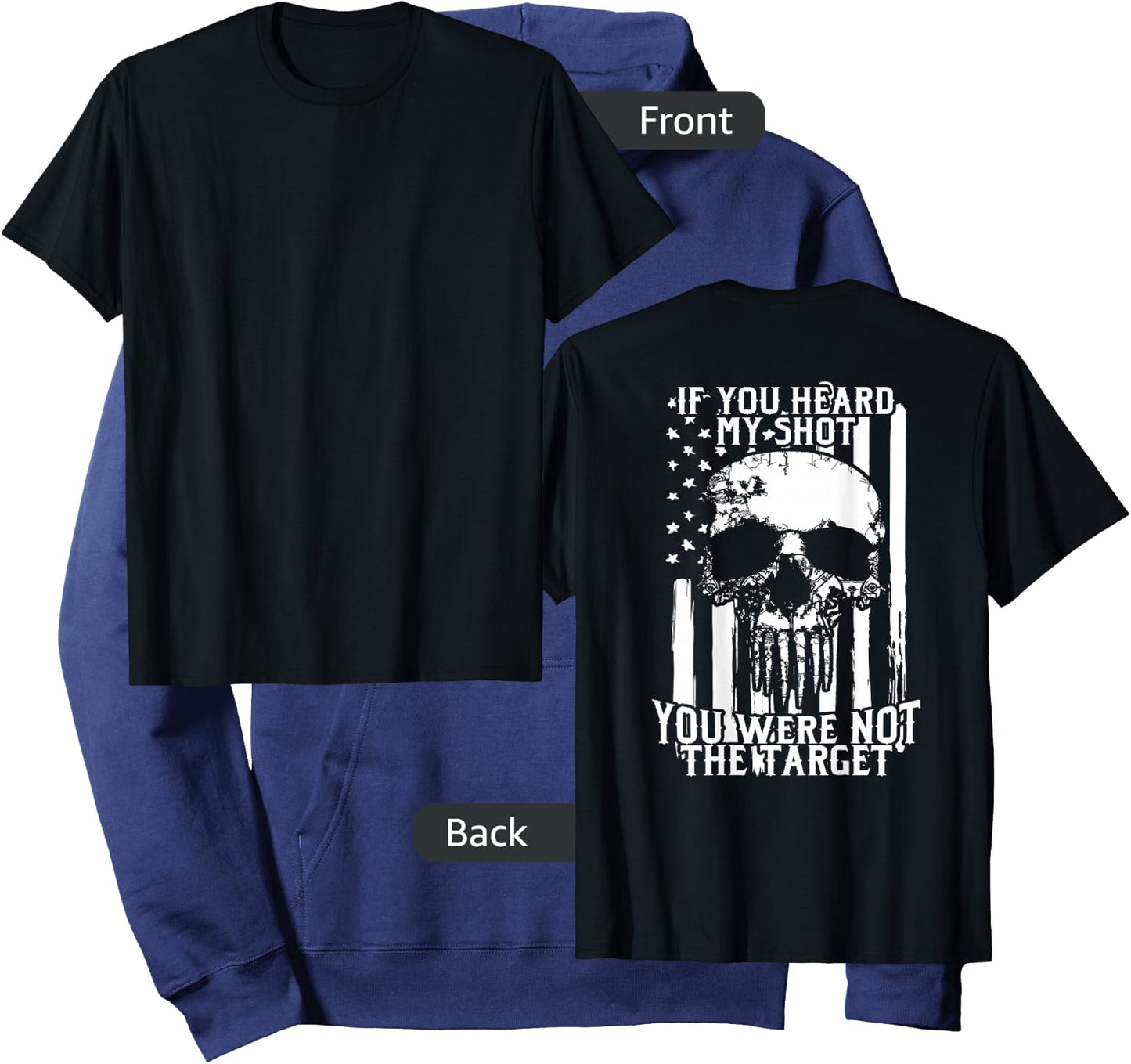 Military Sniper | If You Heard My Shot You Were Not Target Hoodie - Hoodie | Navy