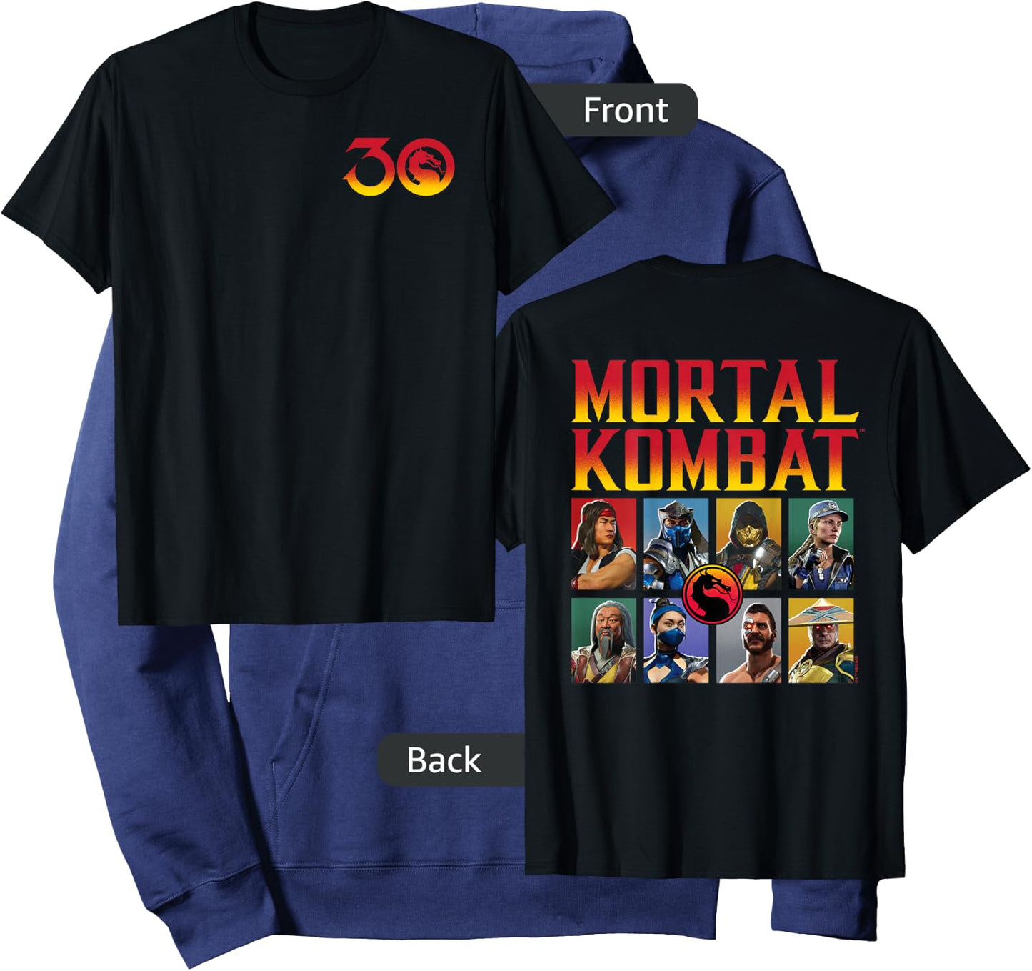 Mortal Kombat - 30th Grid Hoodie - Hoodie | Navy