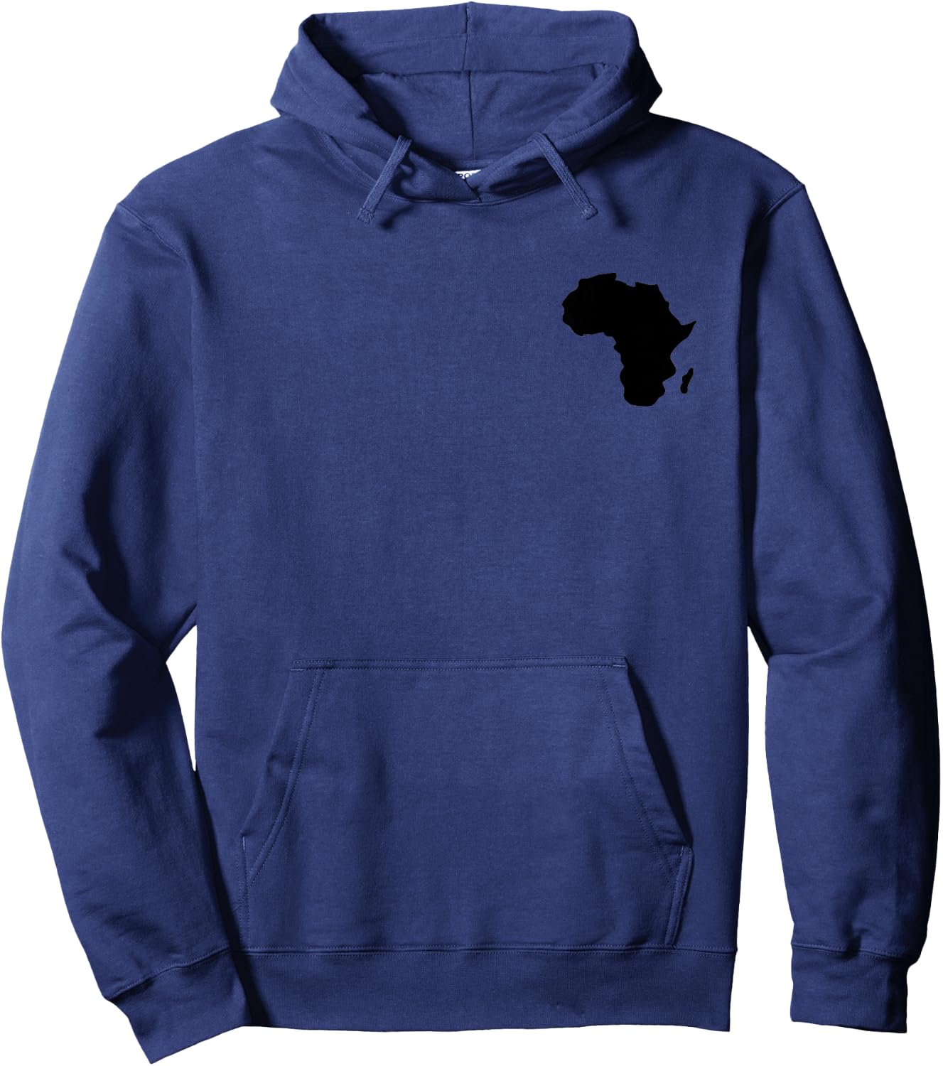 Africa Map abstract art black contour Hoodie - Hoodie | Navy