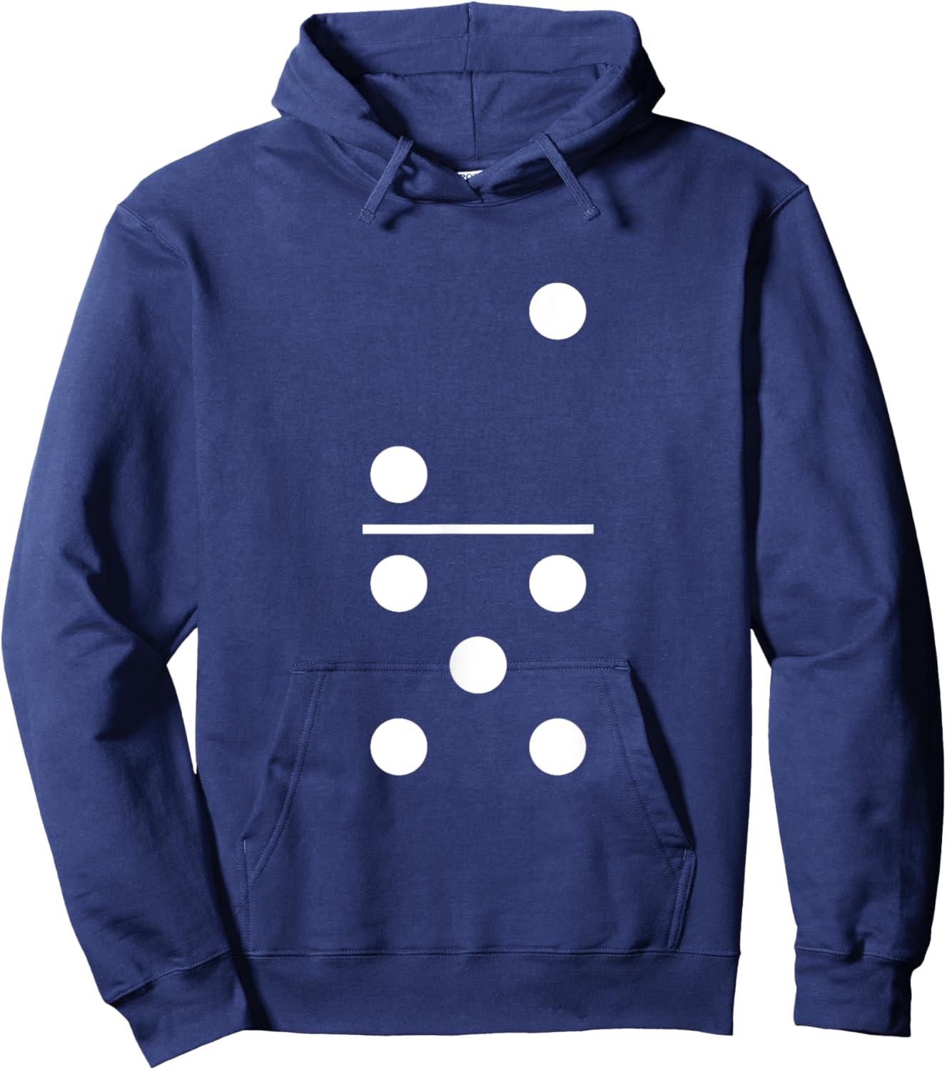 Two Five Domino 2 and 5 White Dots 2-5 Weekend Games 2/5 Hoodie - Hoodie | Navy