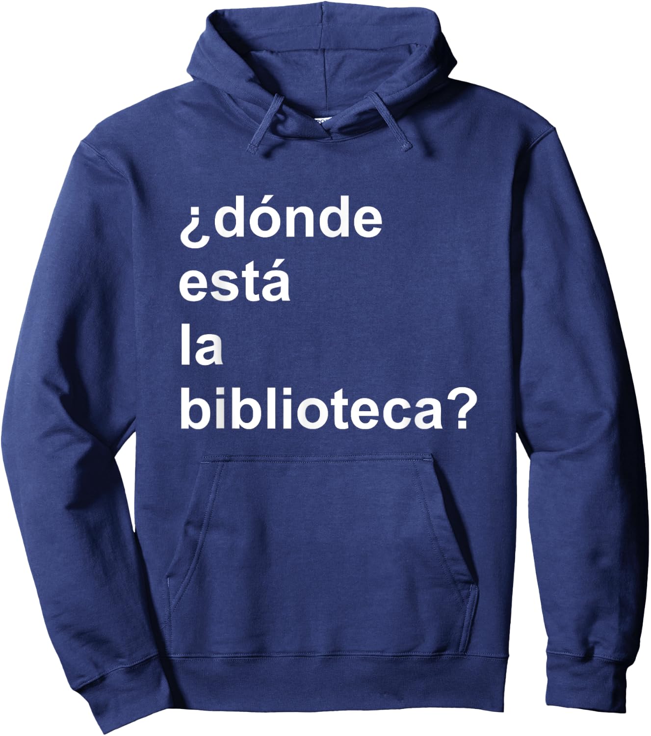 Donde Esta La Biblioteca Community Hoodie - Hoodie | Navy