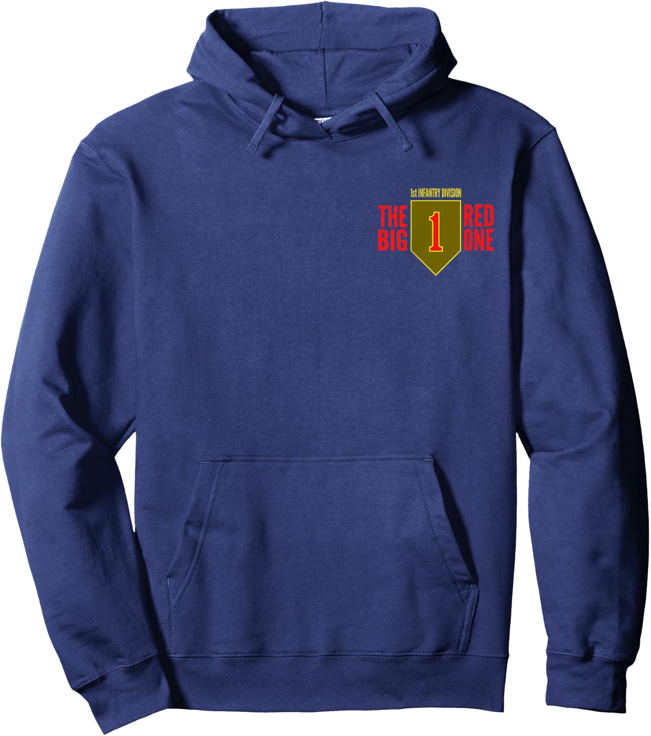 1ST INFANTRY DIVISION ARMY Black Men's Classic Fit Modern Military Theme Hoodie - Hoodie | Navy