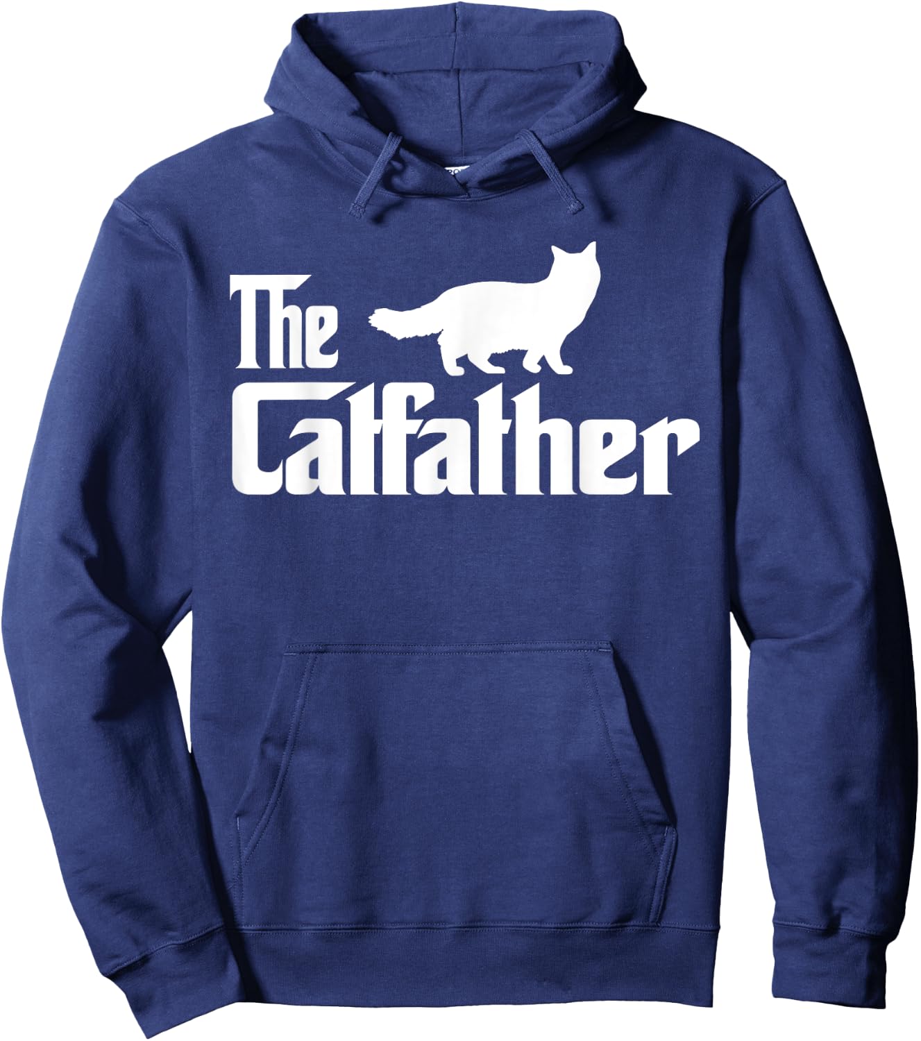 The Catfather Ragdoll Cat Lover Funny Father Cat Dad Men Women Girls Kids Hoodie - Hoodie | Navy