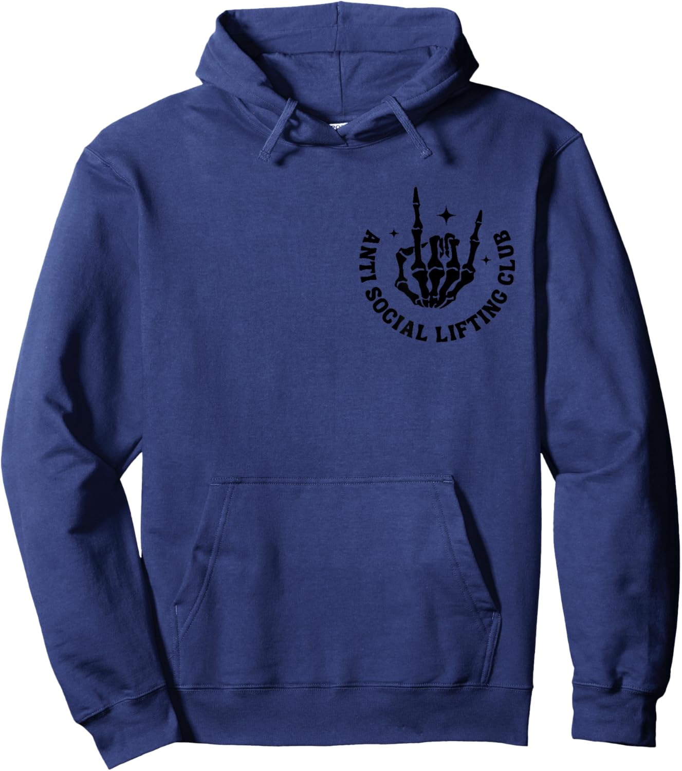 Anti Social Lifting Club Funny Gym Bodybuilder Fitness Hoodie - Hoodie | Navy