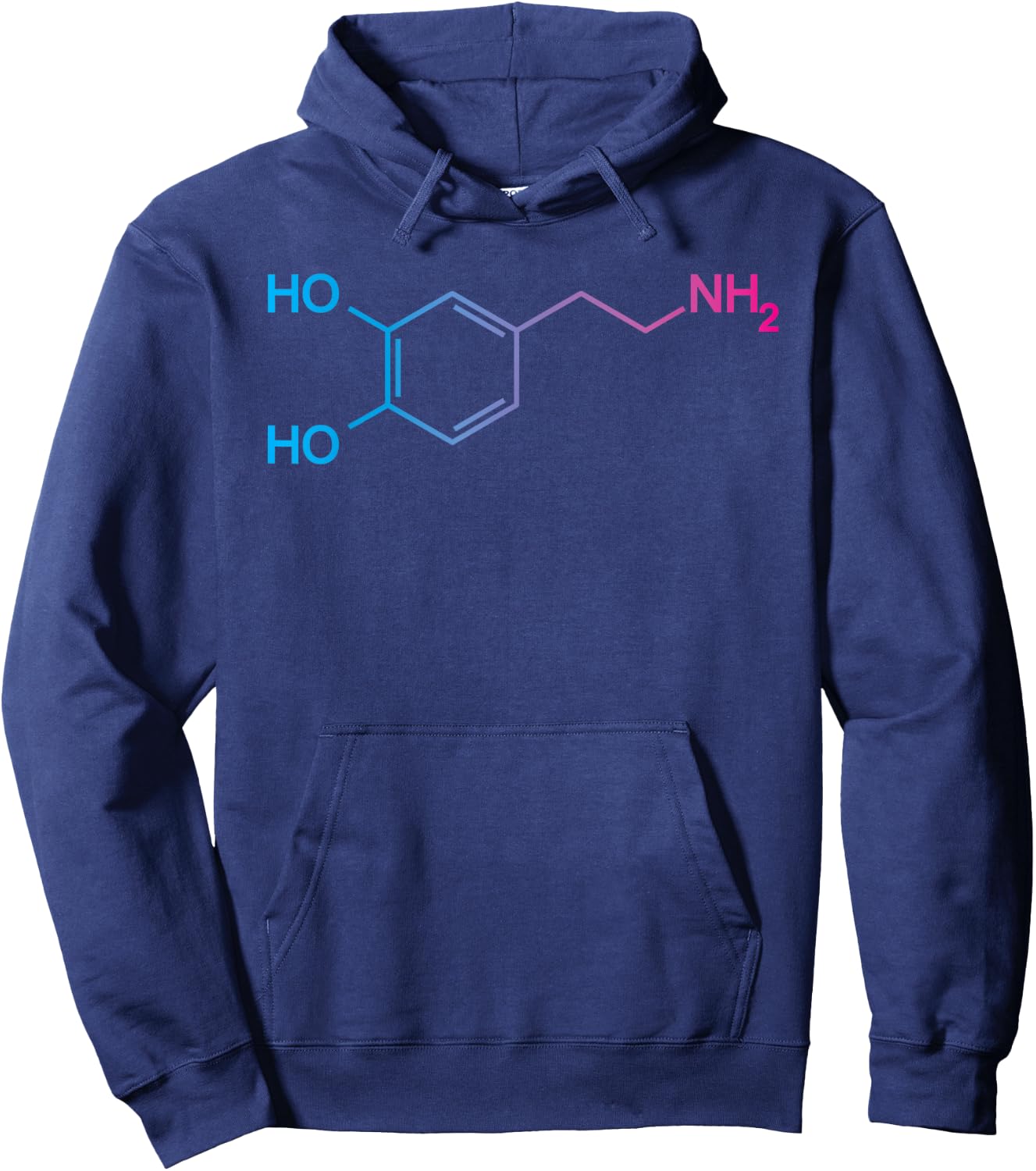 Dopamine Molecule Happiness - Biologist Hoodie - Hoodie | Navy