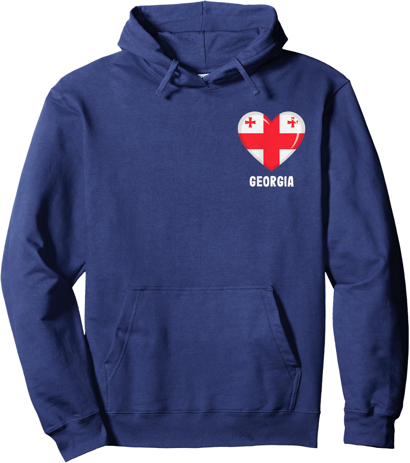 Georgia Flag Shirt | Georgian Hoodie - Hoodie | Navy