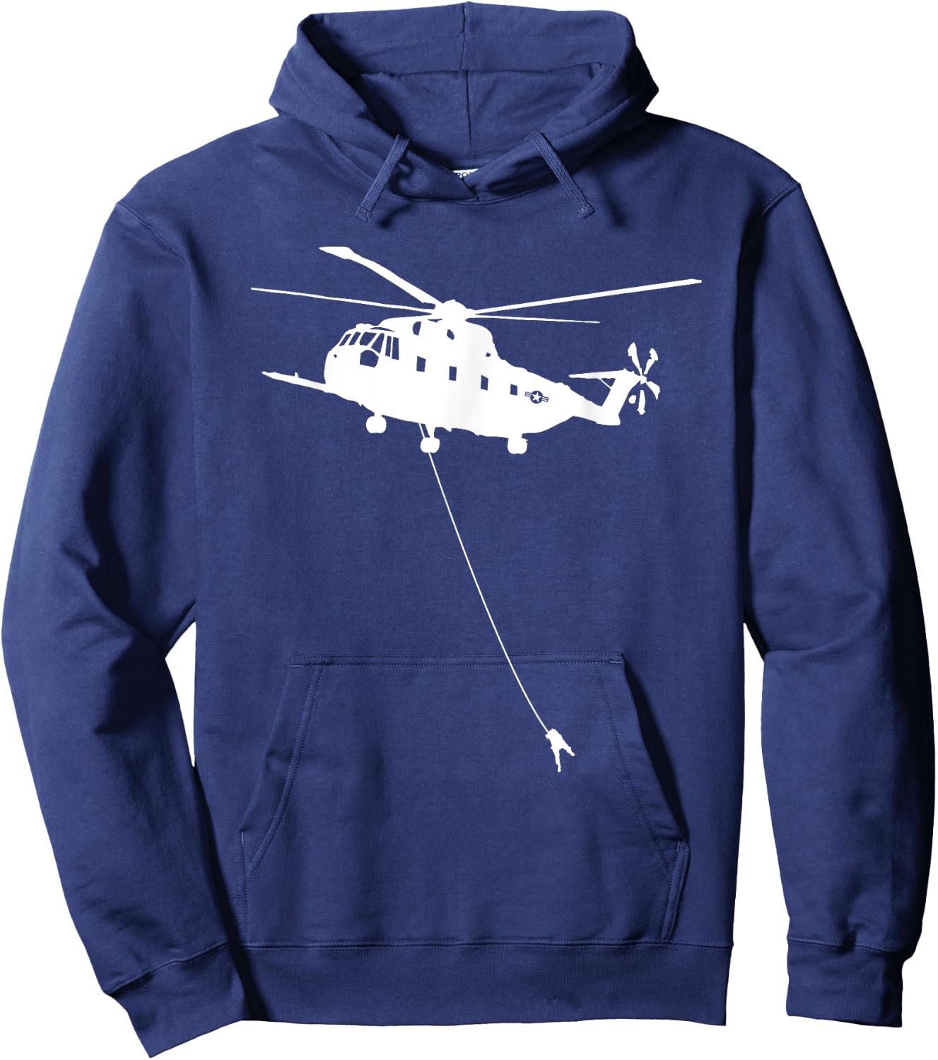 Jolly Green Giant to the Rescue HH-3E Helicopter CSAR Hoodie - Hoodie | Navy