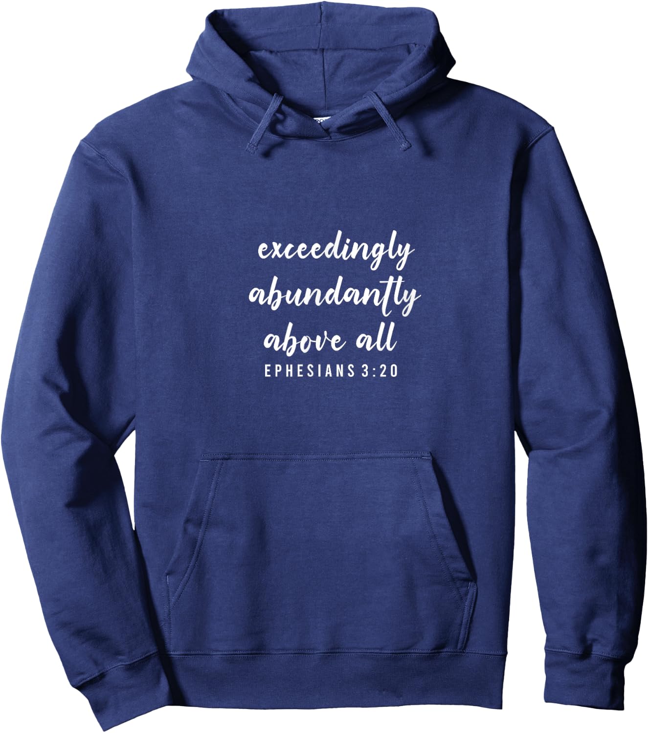 Ephesians 3:20 - Bible Verses, & Men, Christian Hoodie - Hoodie | Navy