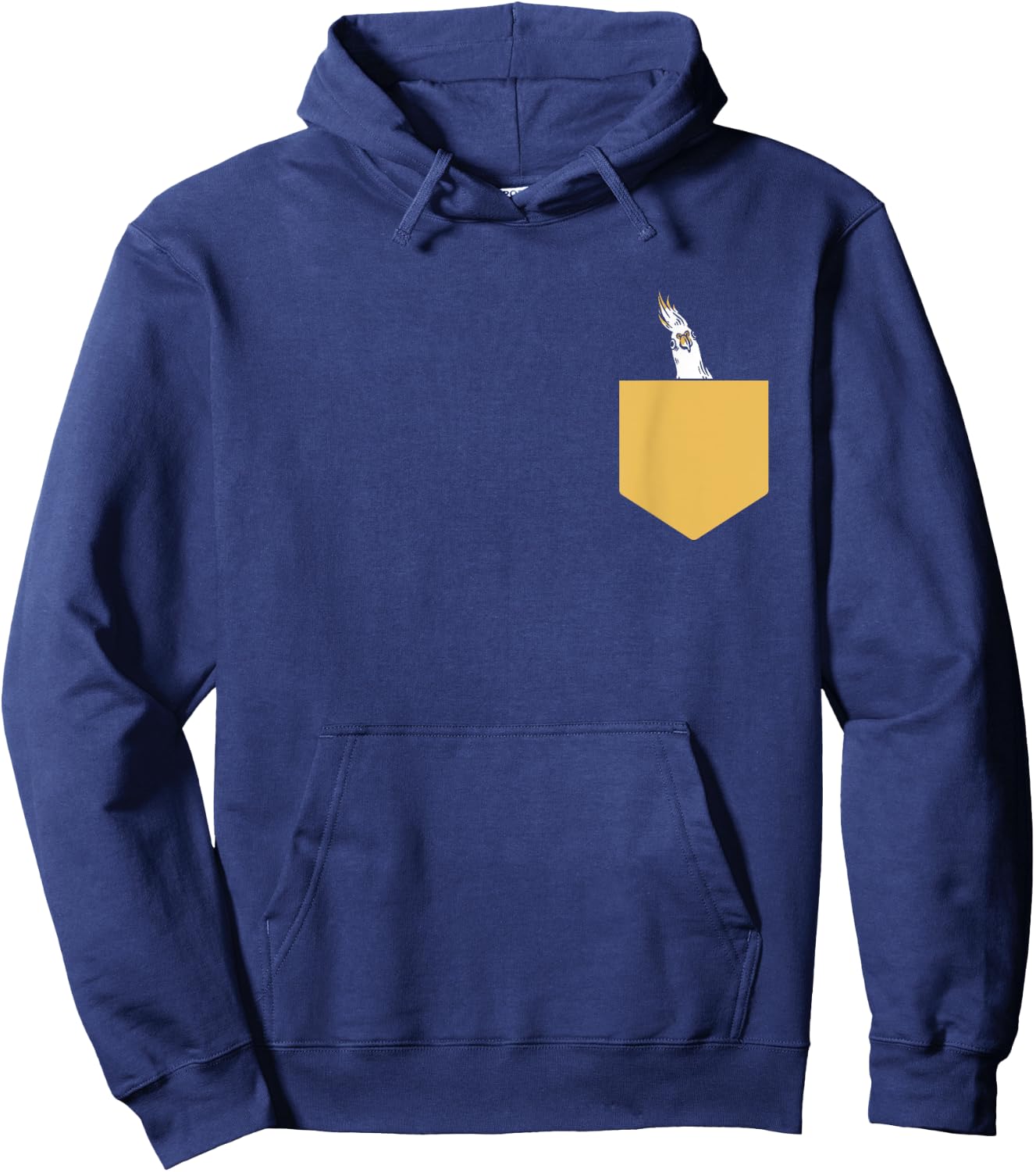 Cockatiel Parakeet Parrot Bird Cockatoo Cockatiel Pocket Hoodie - Hoodie | Navy