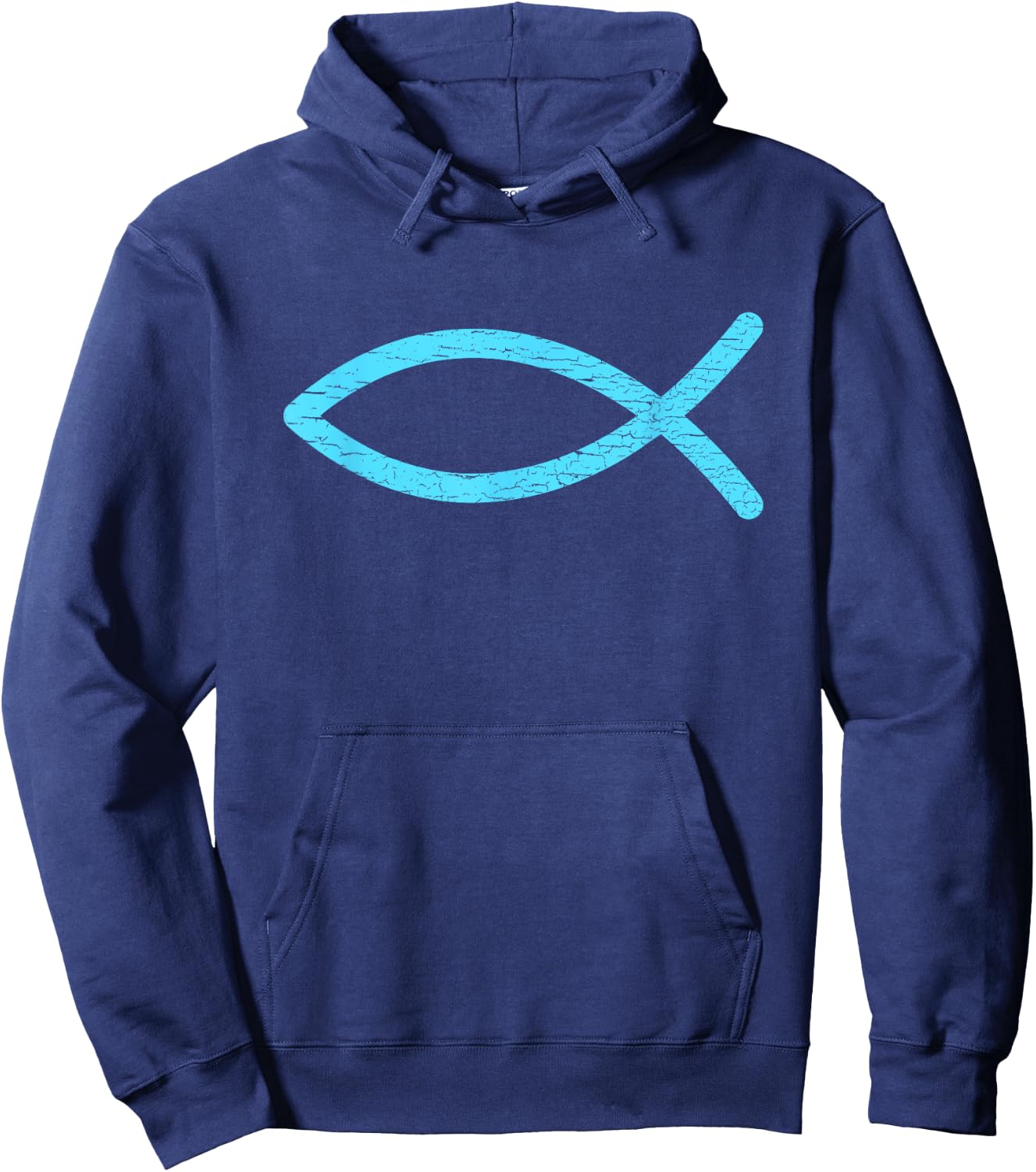 Christian Symbol Jesus Fish Ichthys Ixoye Religious Gifts Hoodie - Hoodie | Navy