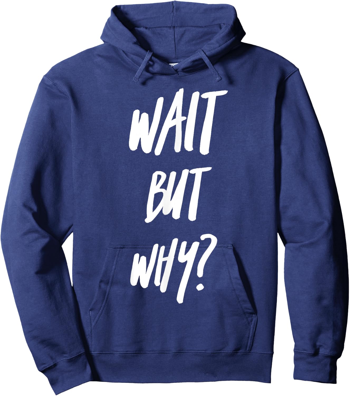 Wait But Why? Ask Analyze and Seek Knowledge Curiosity Hoodie - Hoodie | Navy