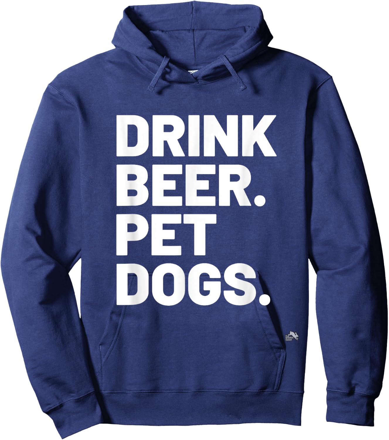 Drink Beer. Pet Dogs. Dog Lover Women Hoodie - Hoodie | Navy