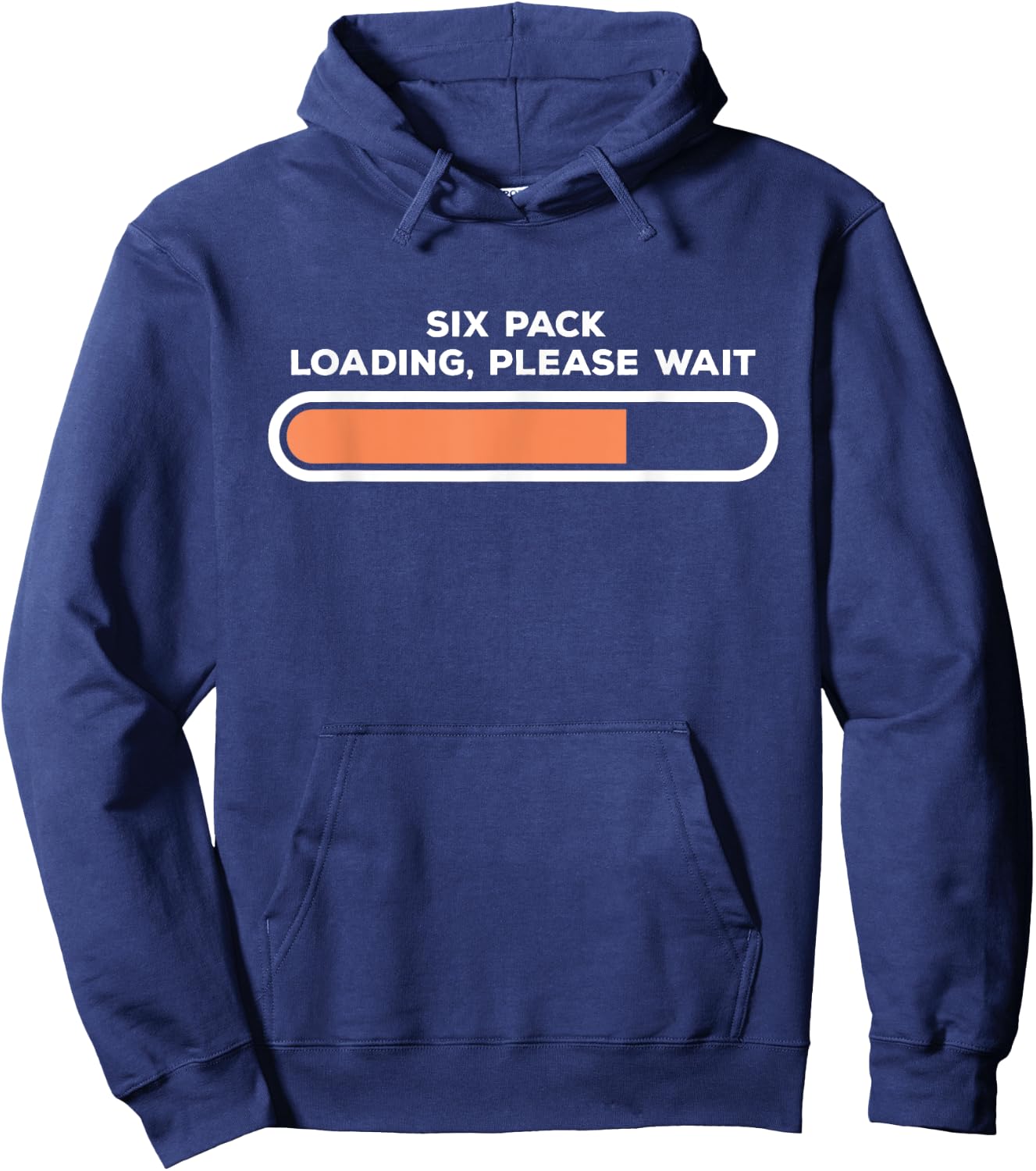 Six Pack Loading, Please Wait | Funny Fitness Abs Hoodie - Hoodie | Navy