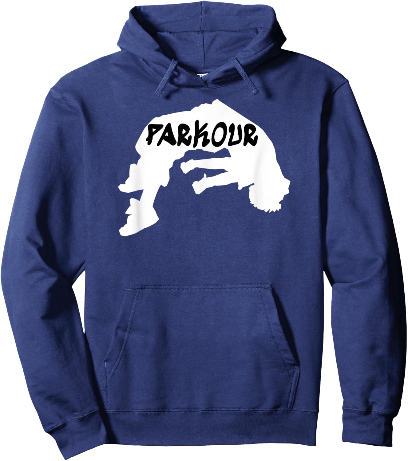 Parkouring Jumping Running Flipping Backwards Hoodie - Hoodie | Navy
