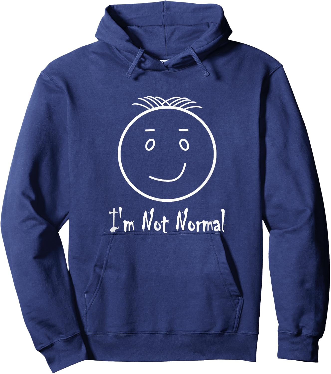 I'm Not Normal Funny Anti-Social Hoodie - Hoodie | Navy