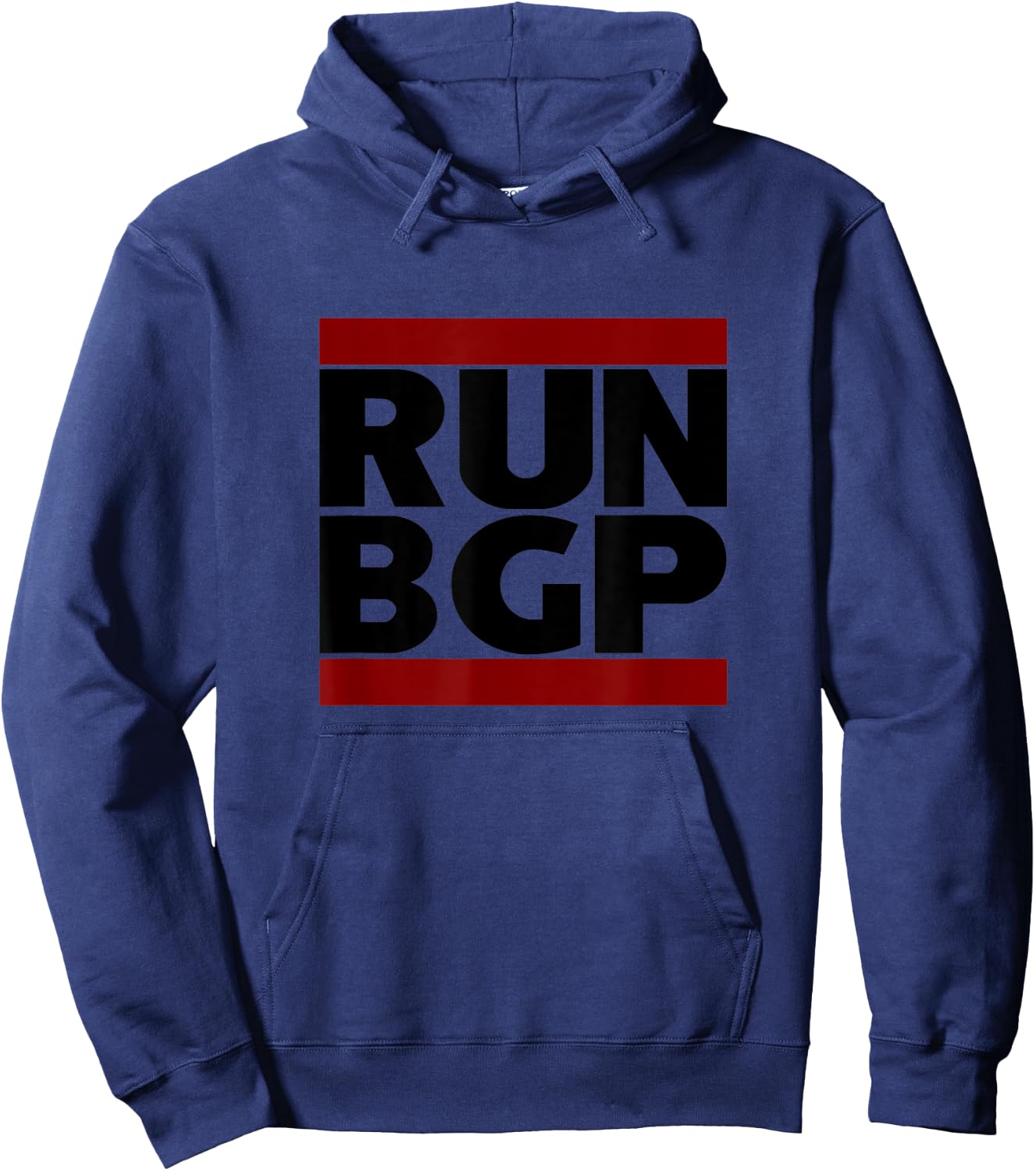 Run BGP Funny Network Engineer Geeky Nerd Hoodie - Hoodie | Navy
