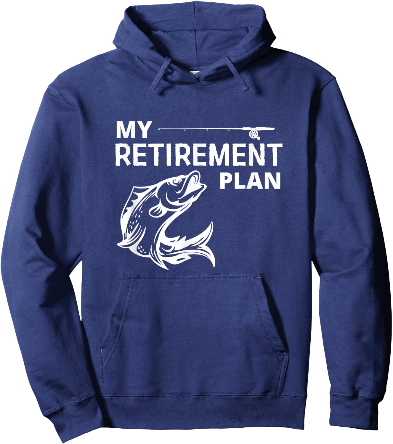 Mein Pensionplan ist Angeling Hoodie - Hoodie | Navy
