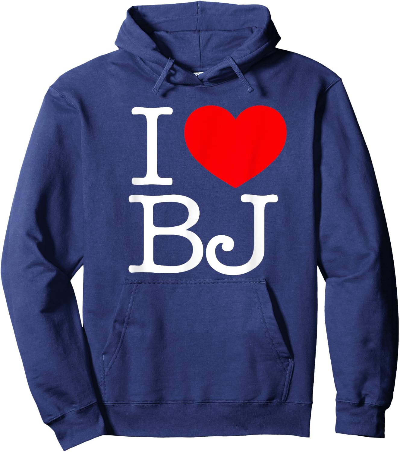 I Love (Heart) BJ Hoodie - Hoodie | Navy