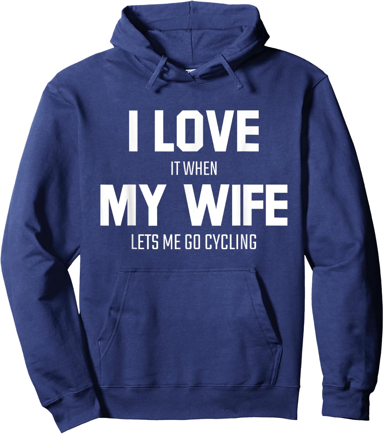 Cycling Husband Humor Sarcastic Funny Sports Lovers Gifts Hoodie - Hoodie | Navy