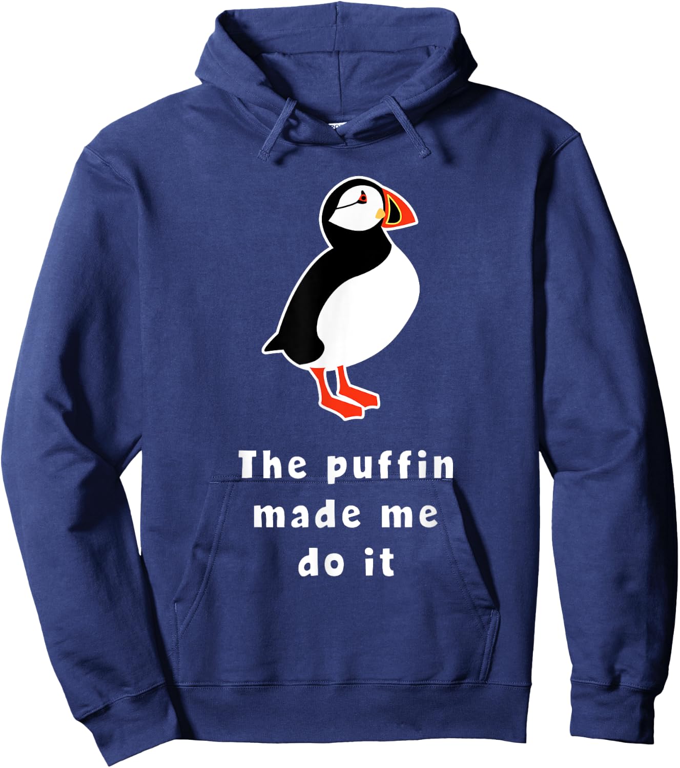 Puffin Bird Made Me Do It Iceland Hoodie - Hoodie | Navy