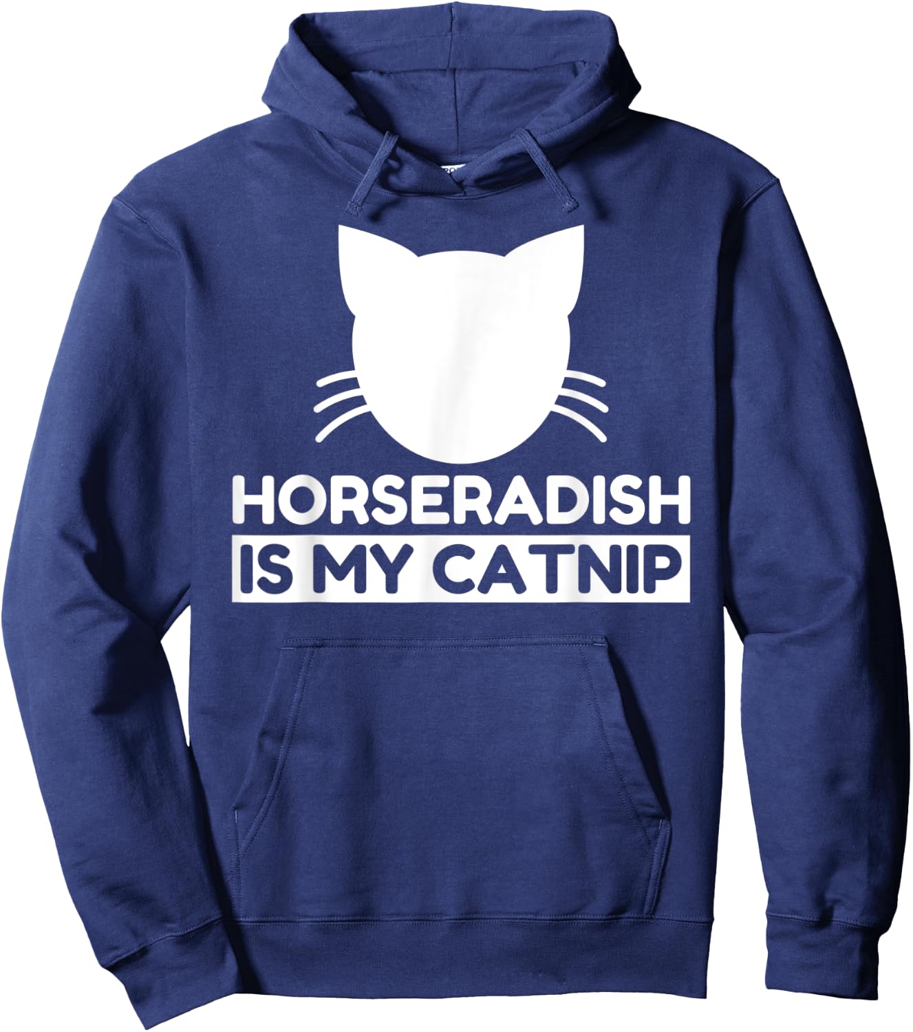 Horseradish Lover Funny Cute Cat Gifts Hoodie - Hoodie | Navy