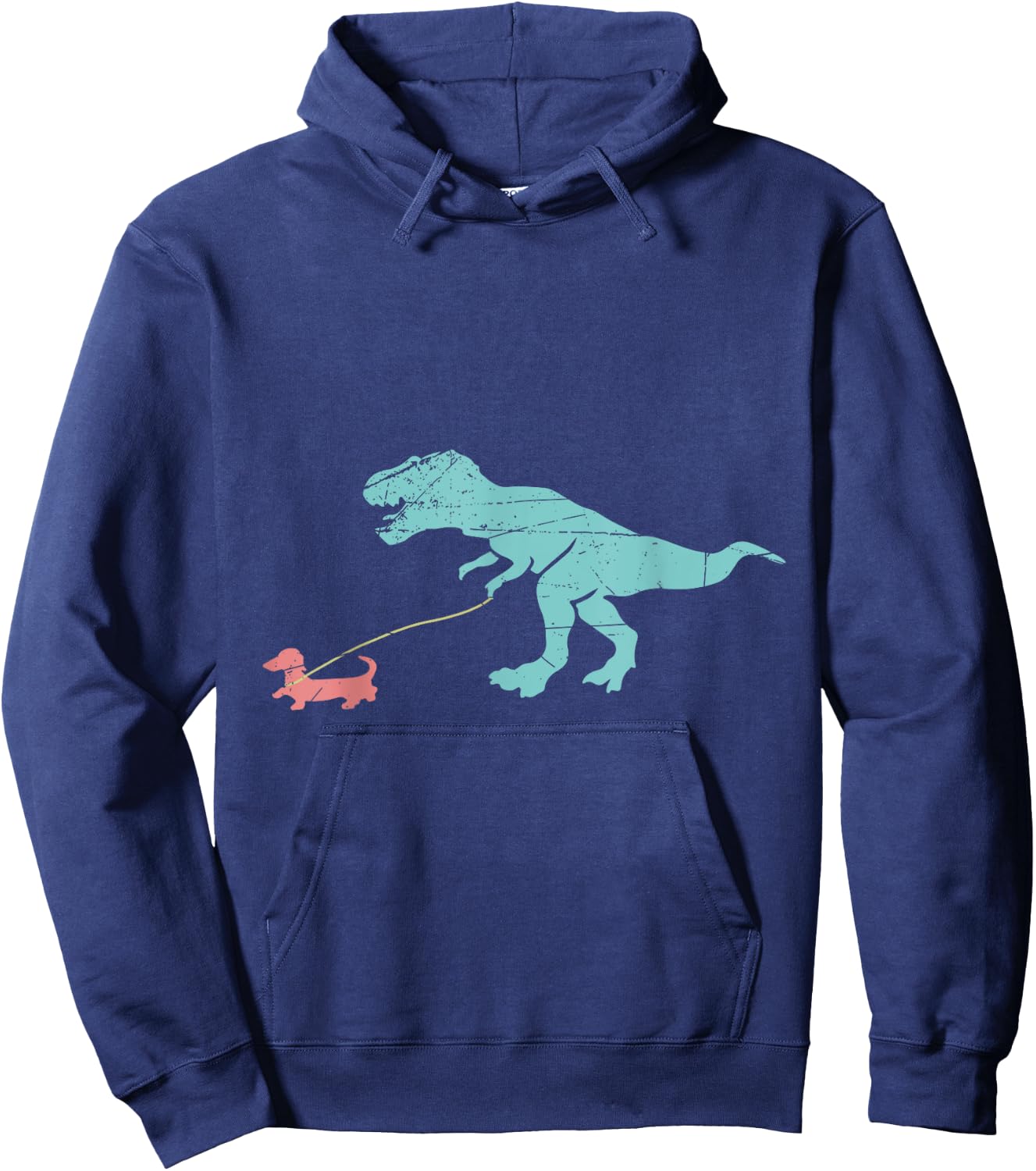 Funny Dinosaur Dachshund Hoodie - Hoodie | Navy