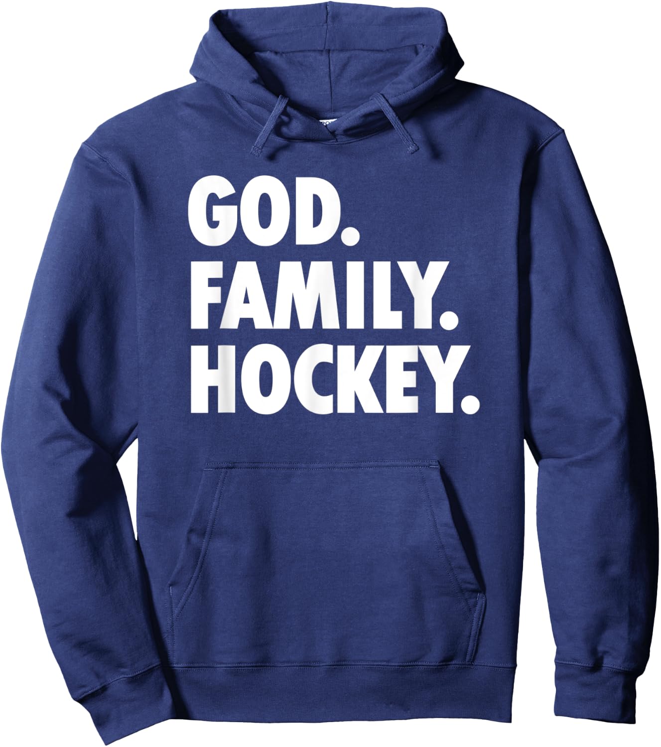 God Family Hockey - Novelty Faith Hoodie - Hoodie | Navy