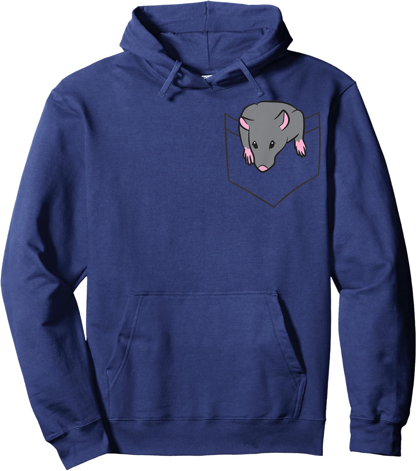 Rat Lover Rat In a Pocket Hoodie - Hoodie | Navy