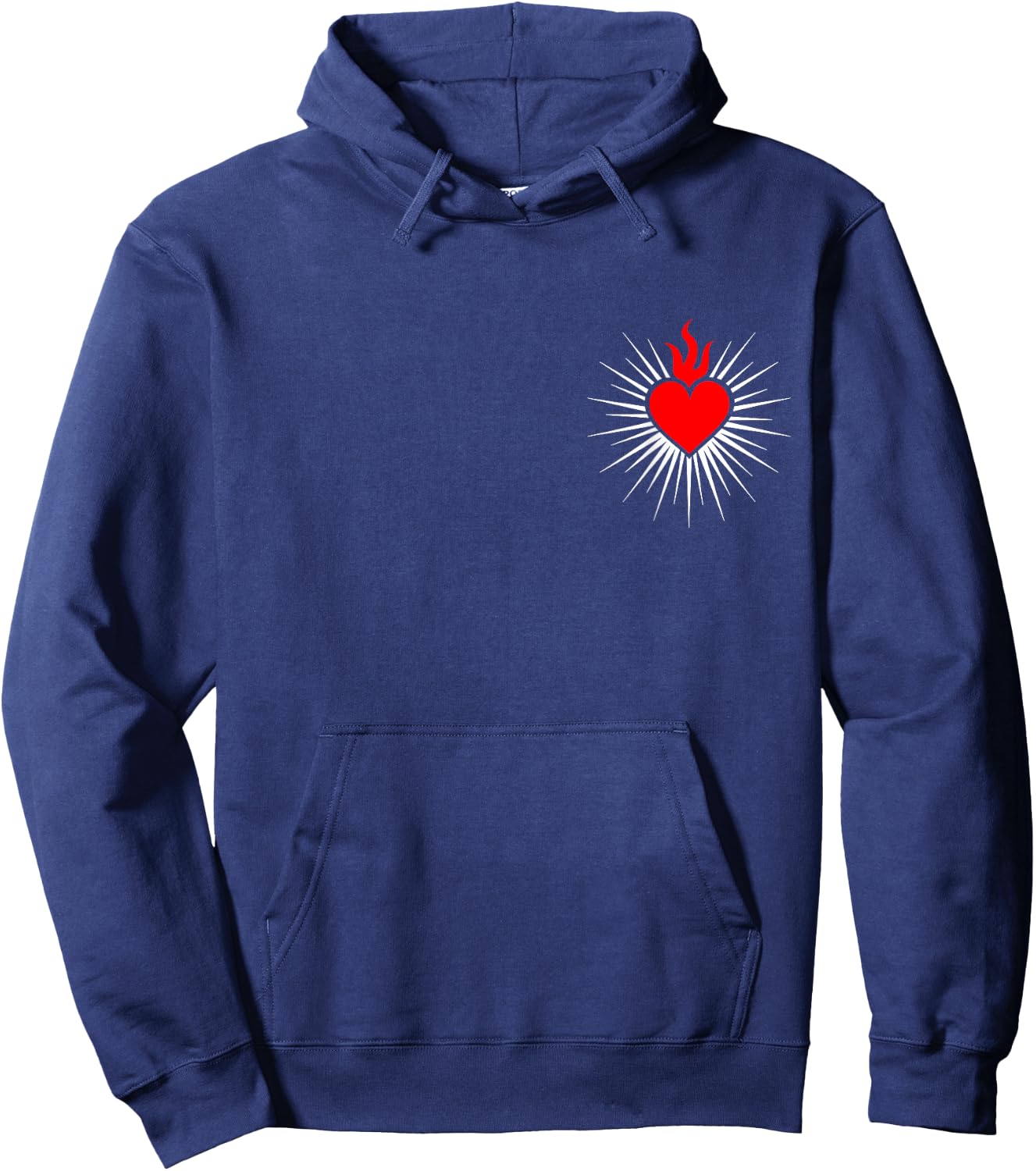 Sacred Heart Love Jesus Christ God Christian Church Religion Hoodie - Hoodie | Navy