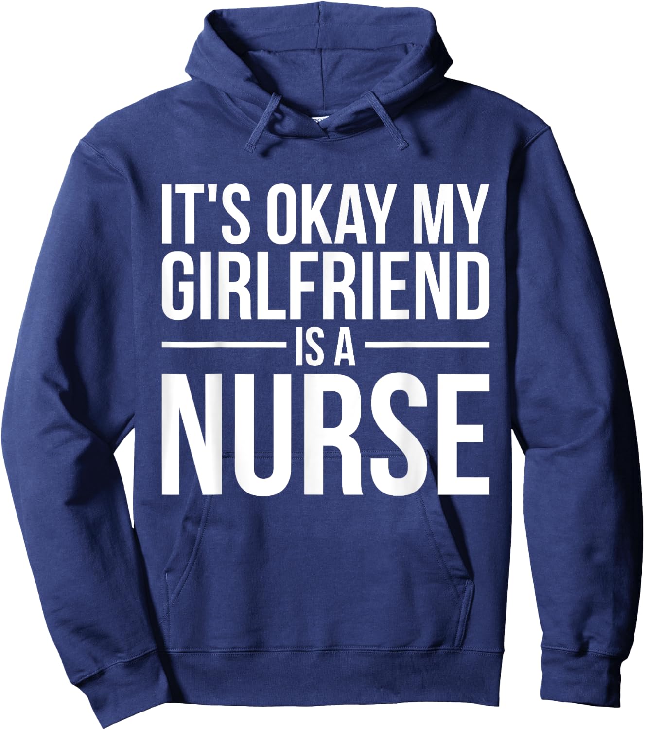 My Girlfriend Is A Nurse Nursing RN LPN CNA Practitioner Hoodie - Hoodie | Navy